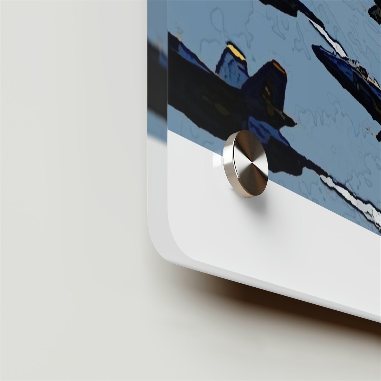 Acrylic Wall Art Panels ... Seattle Seafair ..."Blue Angels Run Over Lake Washington" ... Circa Mid 1980's ... Dr FJ Holt ... Original Works ...