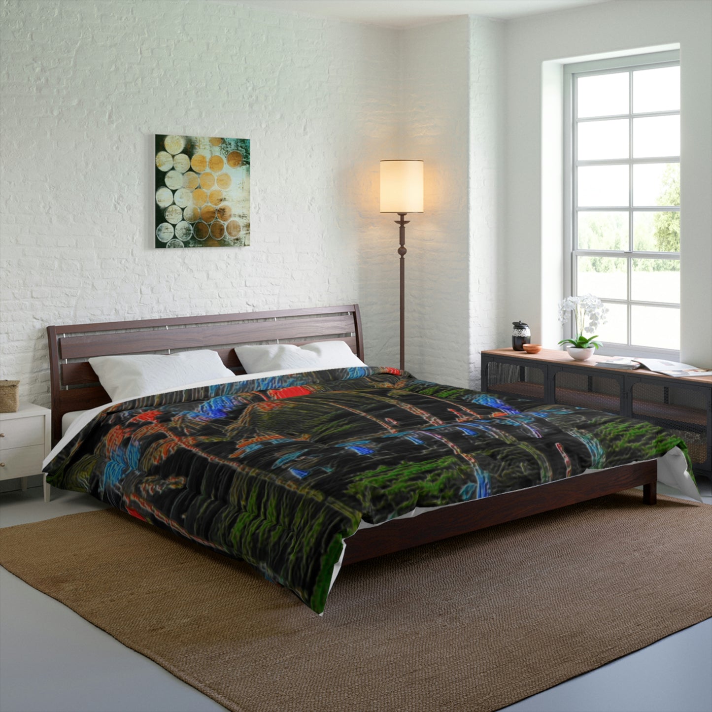 Comforter ... "The Royal Hawai'ian: Waikiki Beach_Beach" ... Honolulu, HI ... October 2014 (Halloween) ... Original Works ...