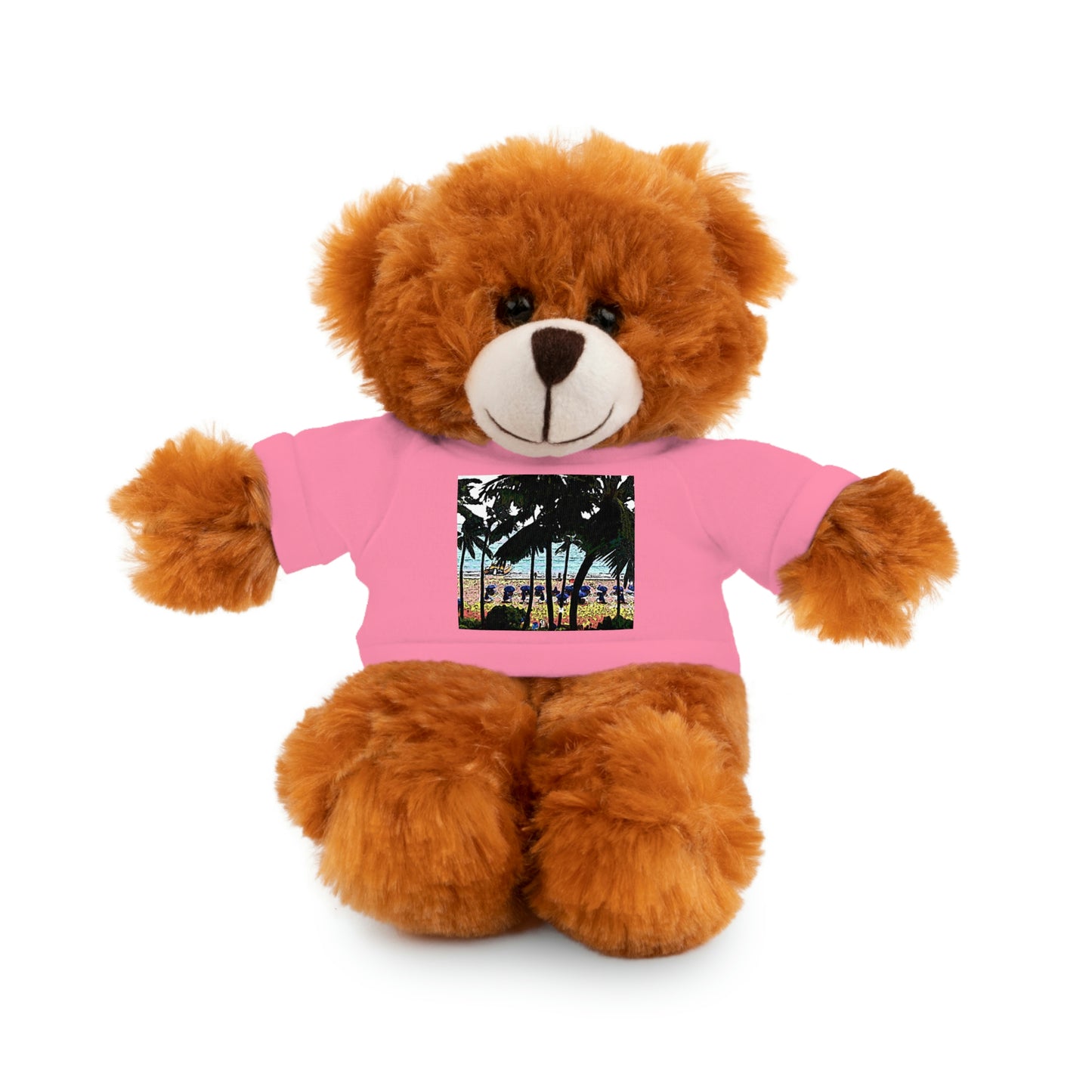 Stuffed Animals with Tee ... "A Beautiful Beach Amongst The Palms" ... The Outrigger Waikiki, Honolulu, Oahu ... Original Works ...