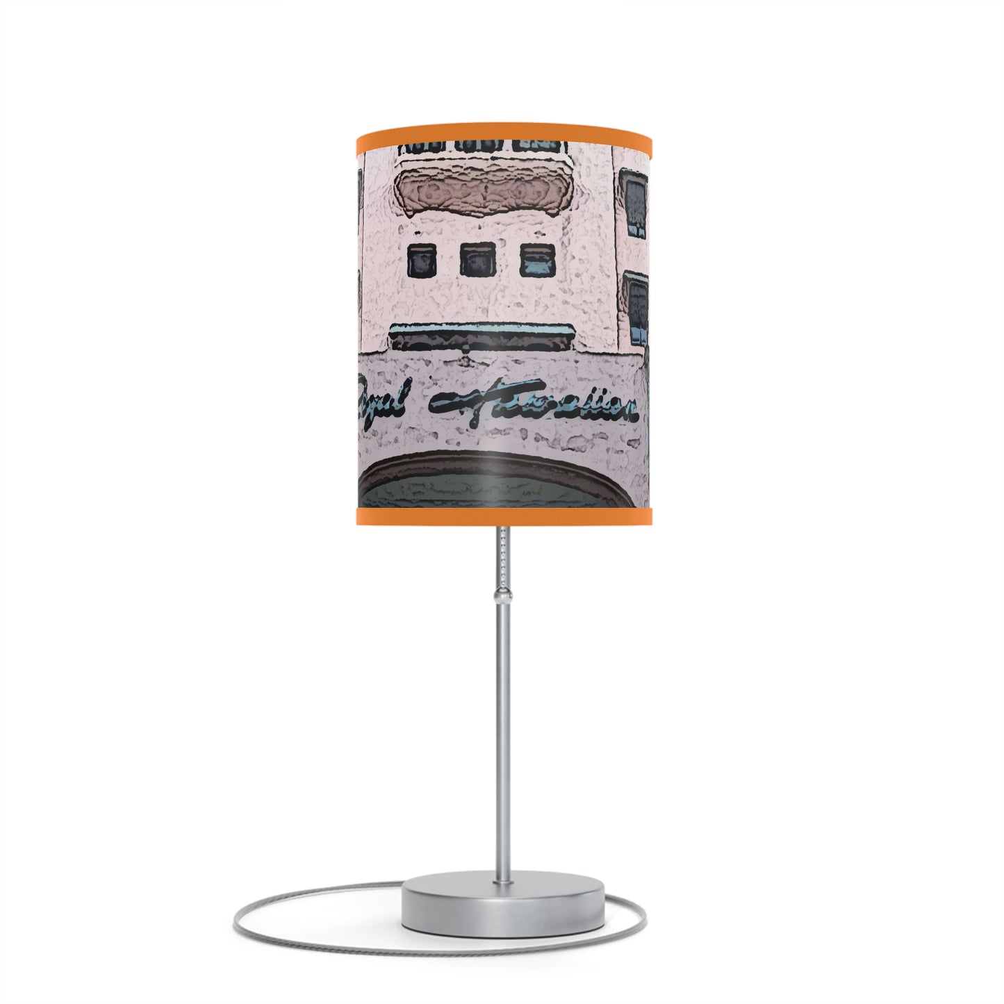 Lamp on a Stand, US|CA plug ...  "La Grande Entree" At: 'The Pink Palace' ... The Royal Hawai'ian ... Honolulu, HI ... '27Oct2014' ... Original Works ...
