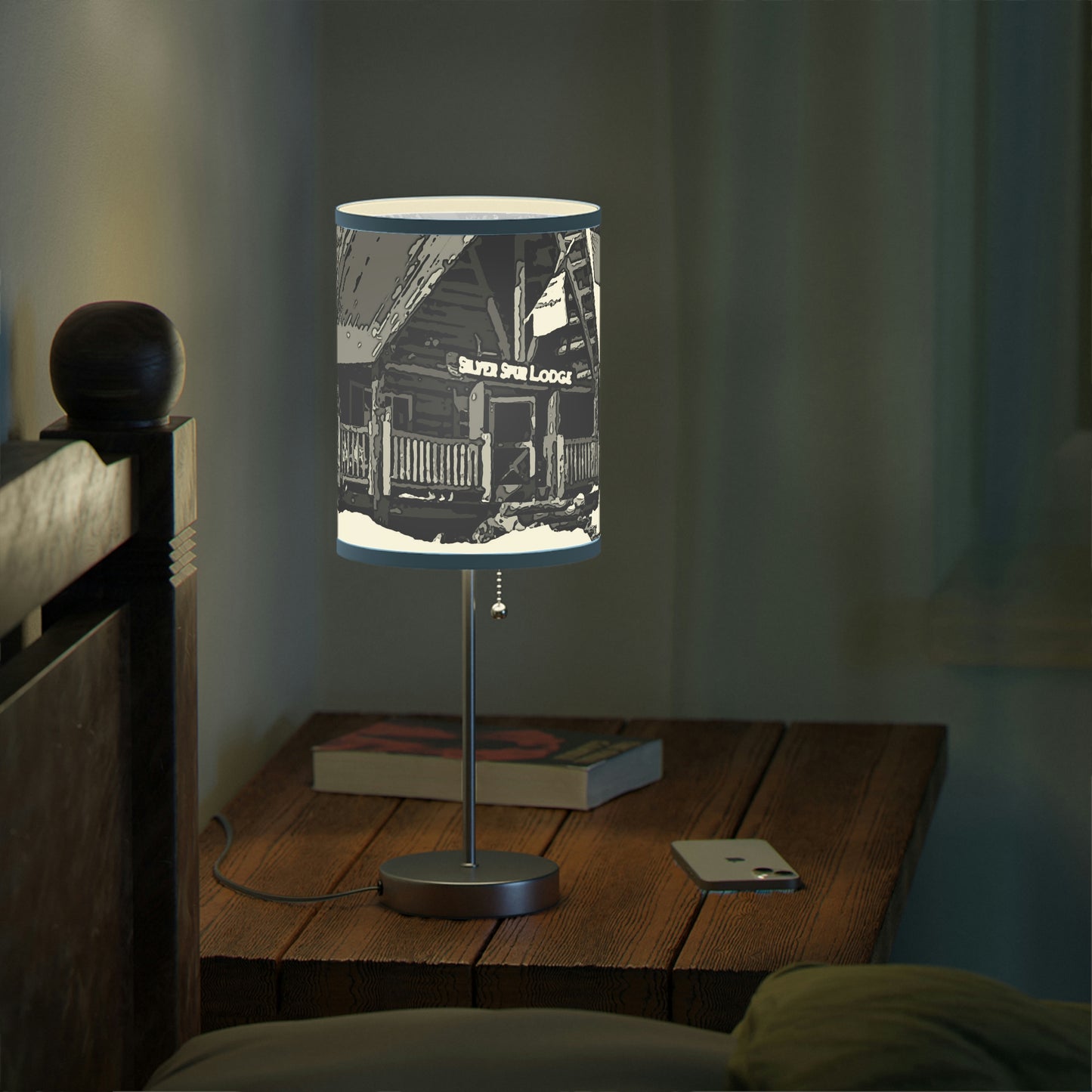 Lamp on a Stand, US|CA plug ... A Beautiful Lodge & Back-Country Outfitter In A Mountain Town ... 'Dixie, Idaho, November 2022' ... Original Works ...