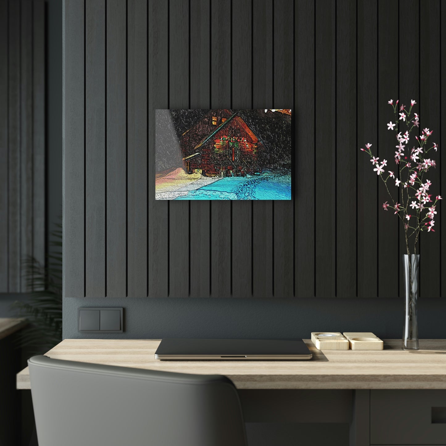 Acrylic Prints ... A Cold ... A Very Snowy ... "A Tranquil & Quiet Morning In Mountainous Central Idaho" ... Original Works ...