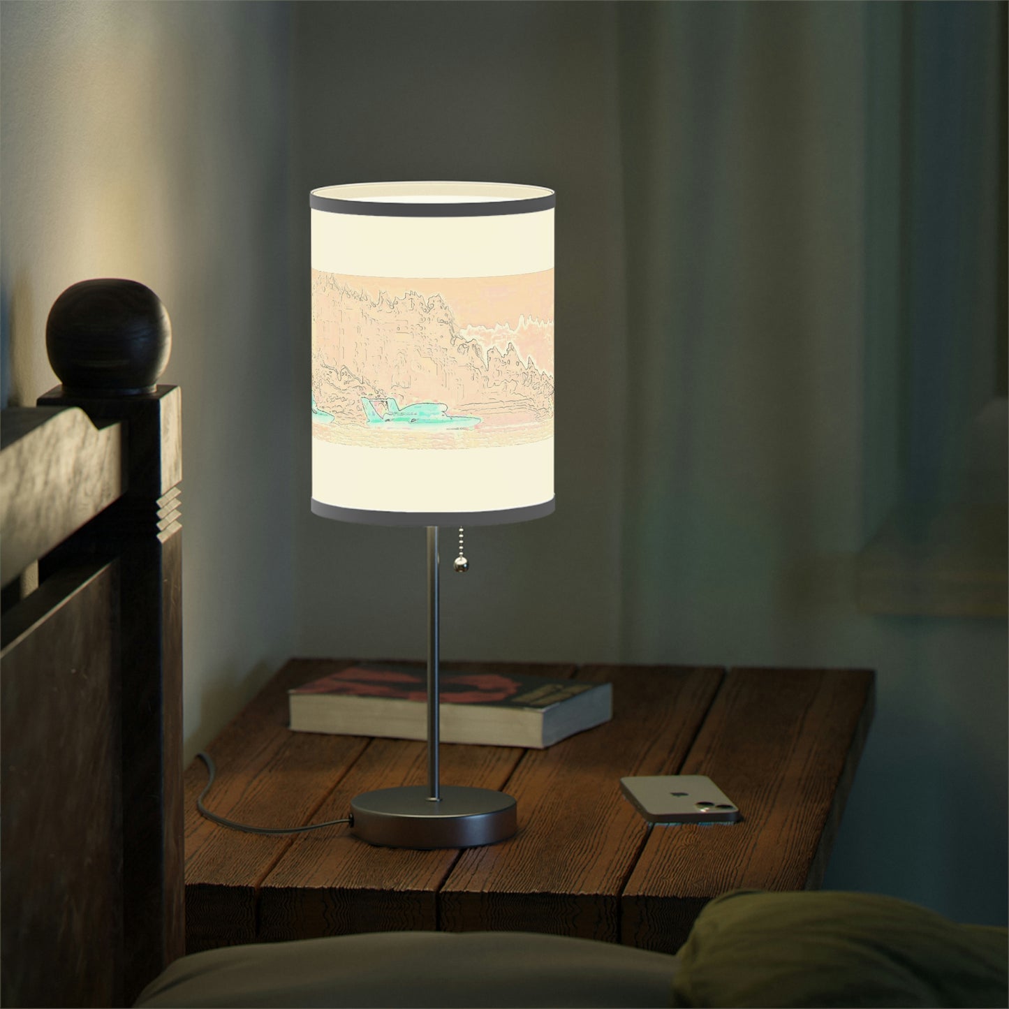 Lamp on a Stand, US|CA plug ... Seattle Columbia Cup On Lake Washington ... "Dave Wilcox Heads For The Win" ... Associate Gift-Photo ... Original Works ...