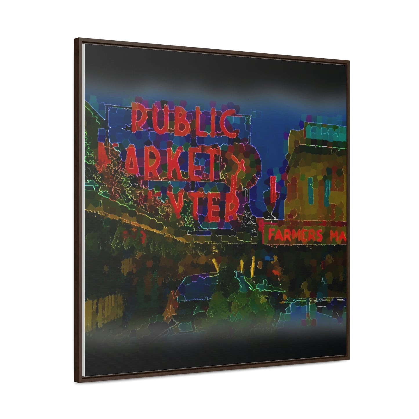 Gallery Canvas Wraps, Square Frame ... PPM: Pike Place Market ... Original Work ... Winter 2022 ...