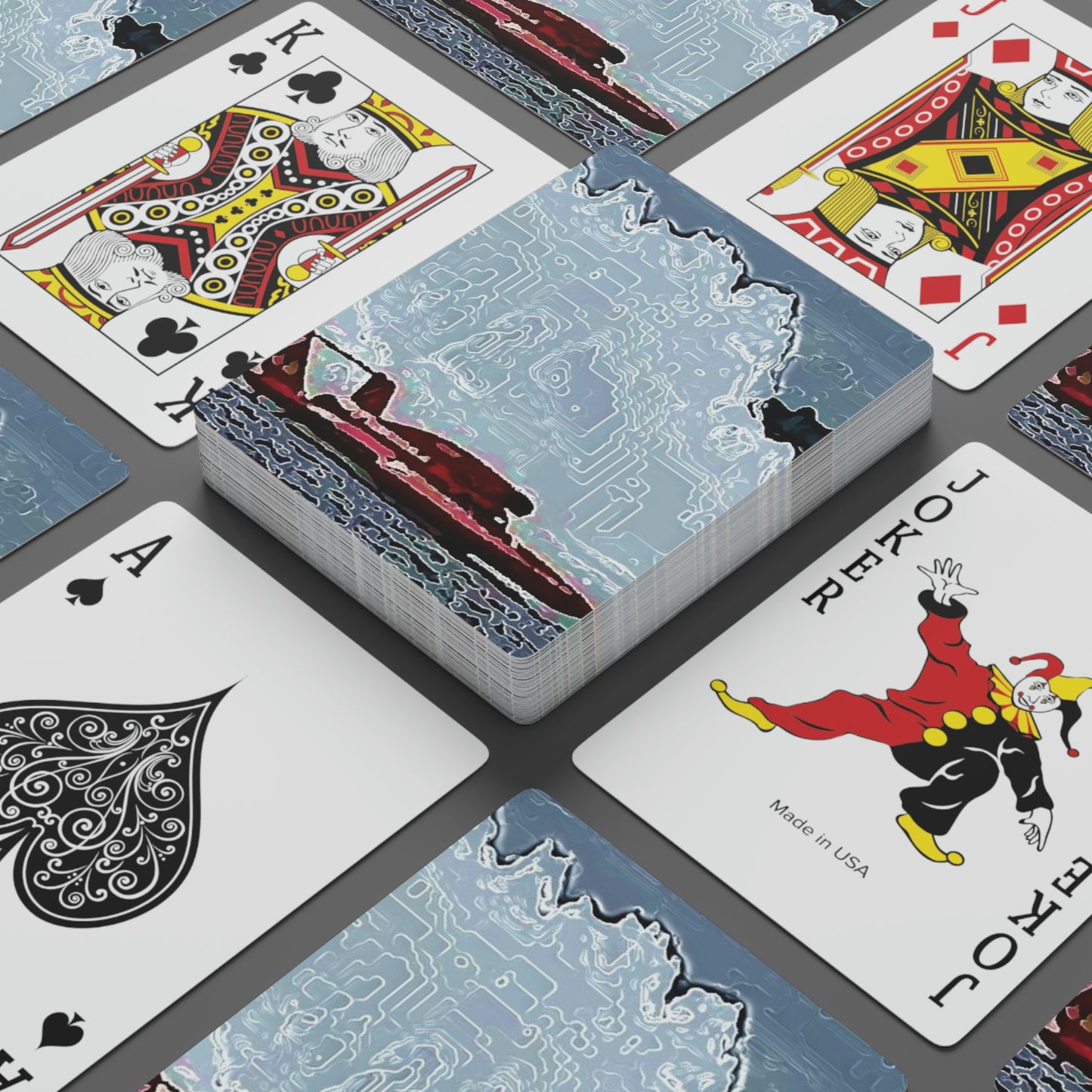 Custom Poker Cards ...  Seattle Columbia Cup On Lake Washington ... "Dave Wilcox Heads For The Win" ... Associate Gift-Photo ... Original Works ...