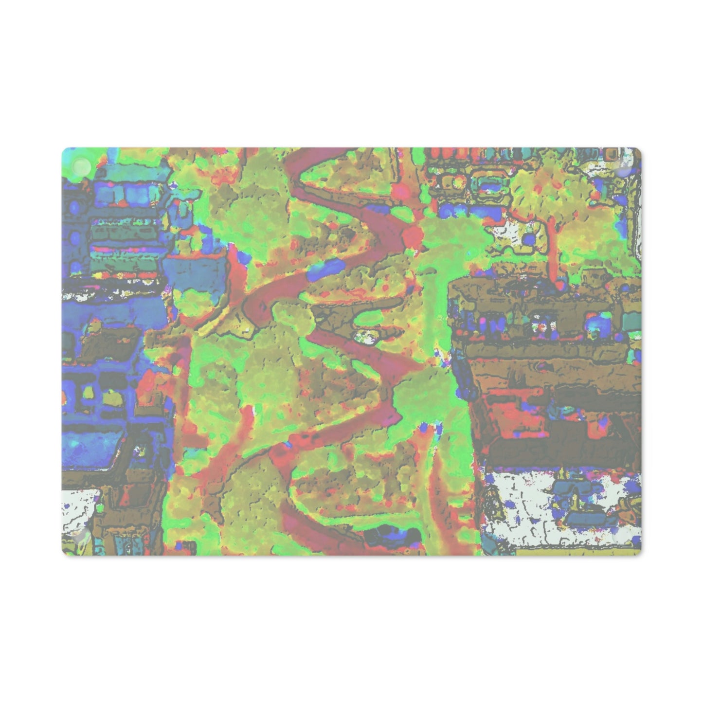 Cutting Board ... A Crazy Street ... 'Eight Winding Curve-Switchbacks' ... "Lombard Street, San Francisco, CA' ... Family Archives: 1970's ... Original Works ...