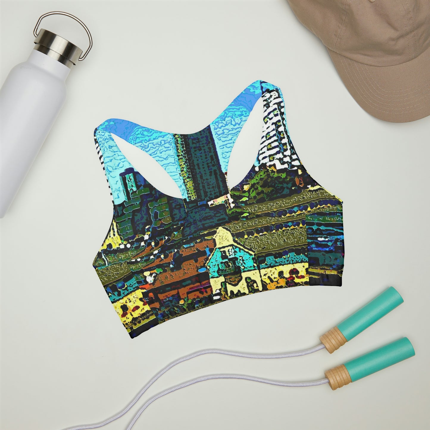 Girls' Double Lined Seamless Sports Bra ... That Classic Wheel ... 'Seattle's Wheel' ... & An Old Classic Waterside Vendors ...  'Family Archives' ... Original Works ...