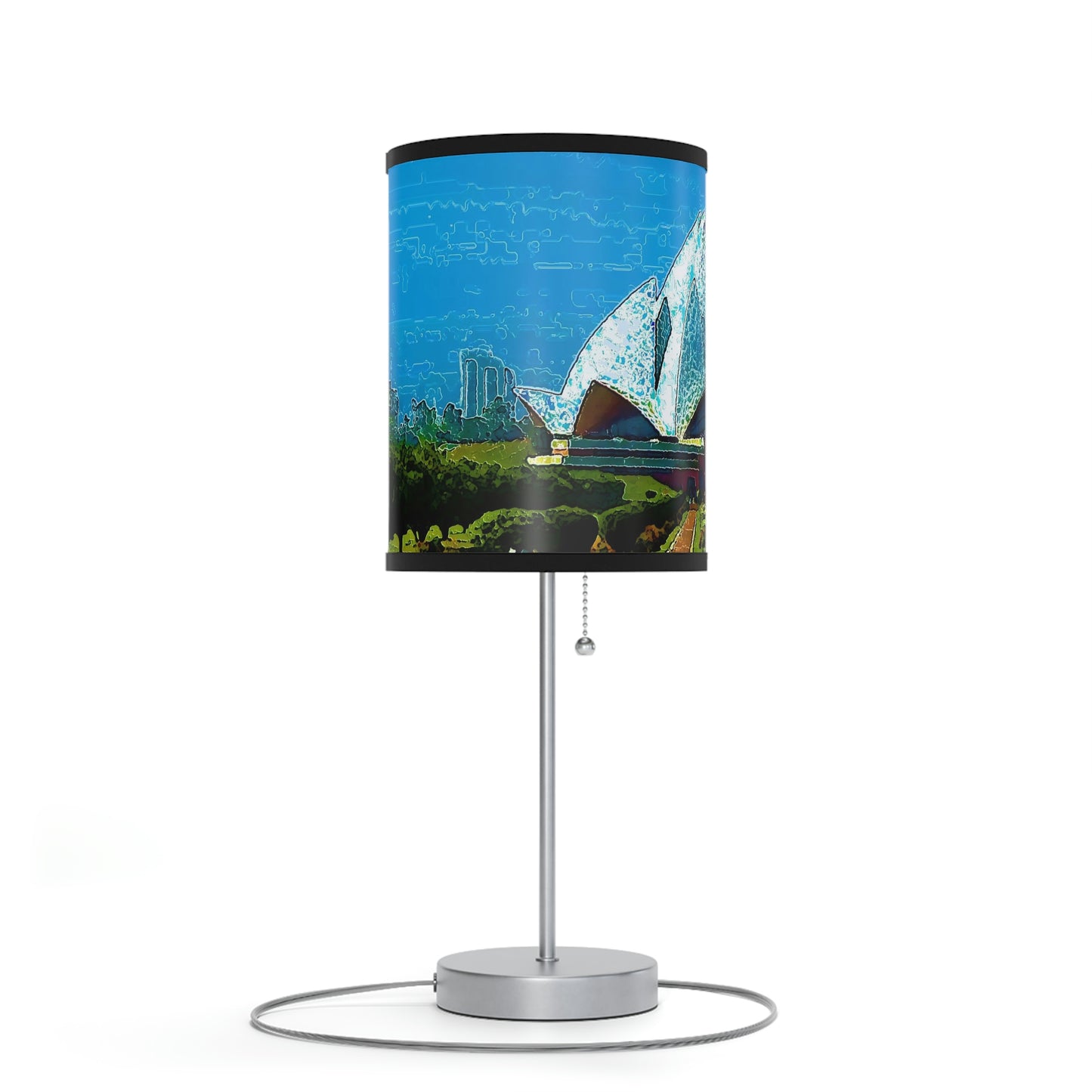 Lamp on a Stand, US|CA plug ... 'Bahai'i House-Of-Worship' ... "Lotus Temple: Delhi, India, 2008" ... Original Works ...