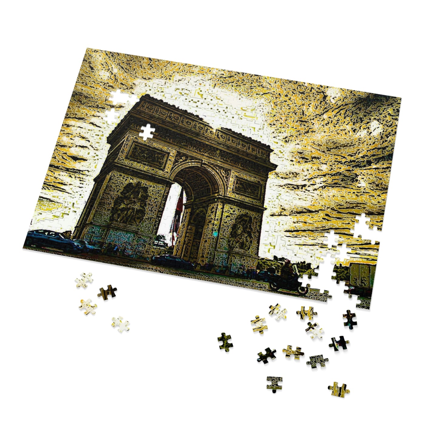 Jigsaw Puzzle (30, 110, 252, 500,1000-Piece) ...  L'Arc de Triomphe ... 'Barbara Joan Bonnell-Holt Photo' ... Circa 1972 ... Oringinal Works ...