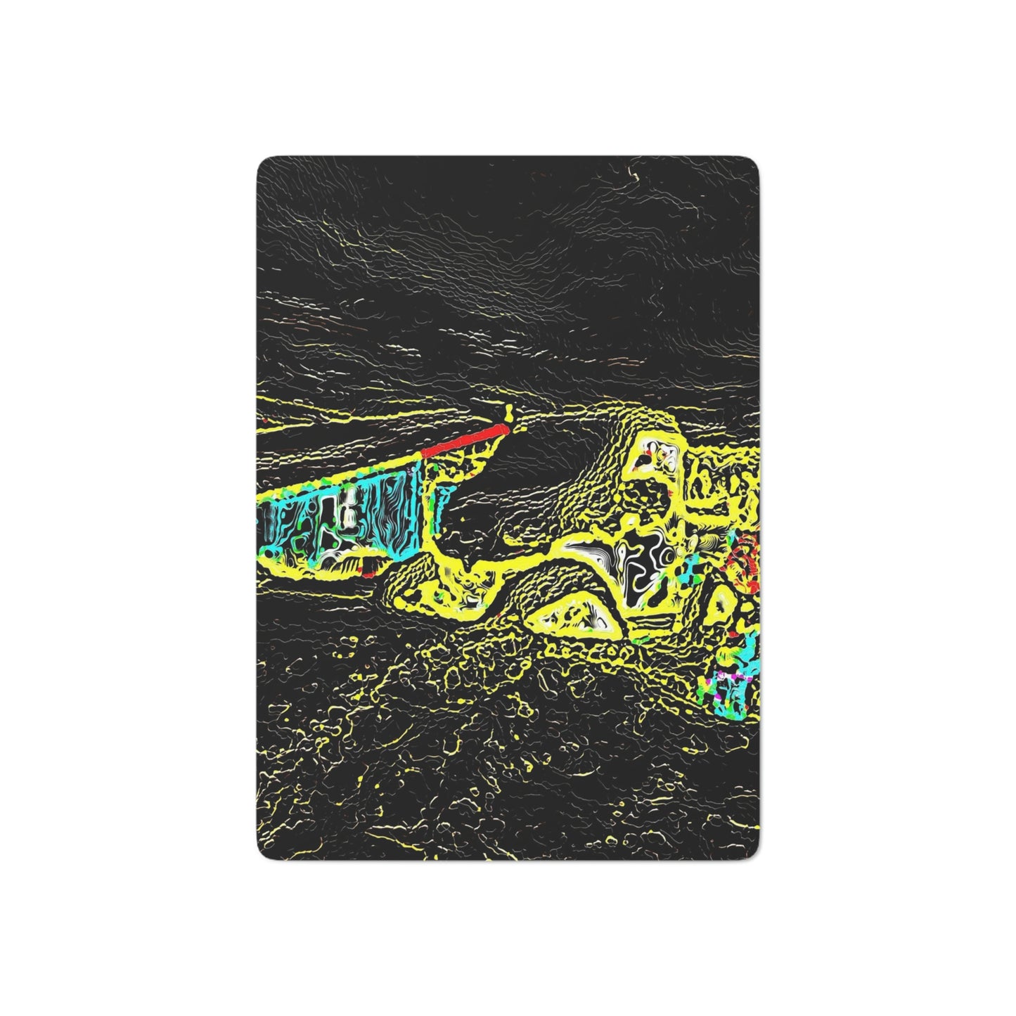 Custom Poker Cards ... "Snow Vehicle In Snow Storm At-Rest" ... Circa 12Mar23 ... Central Idaho ... 18-Hours Rendering Time: Original Works ...