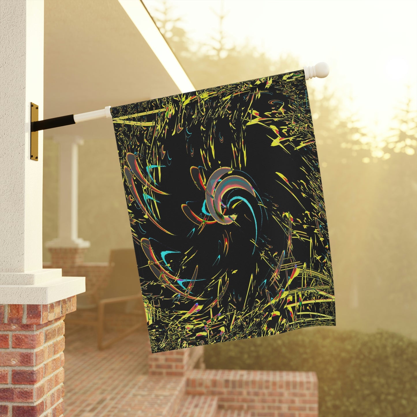 Garden & House Banner ..."Waning Moon" ... Central Idaho ... October 2022 ... Rendering Time: 22 Hours ... Original Works ...