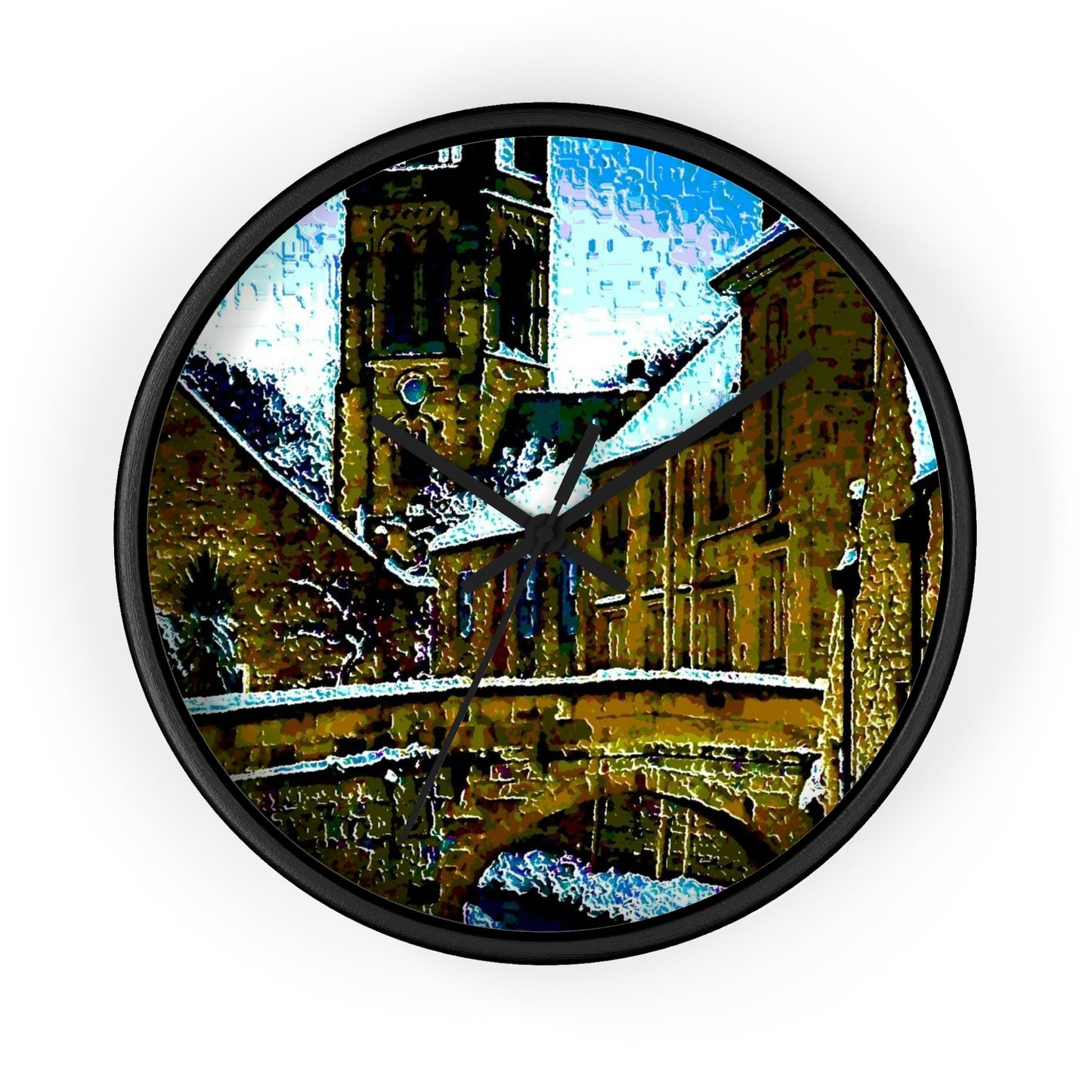 Wall clock ... Walikng The Streets & Alleys ... 'Strolling The Canals ... '  ... Original Works  ...