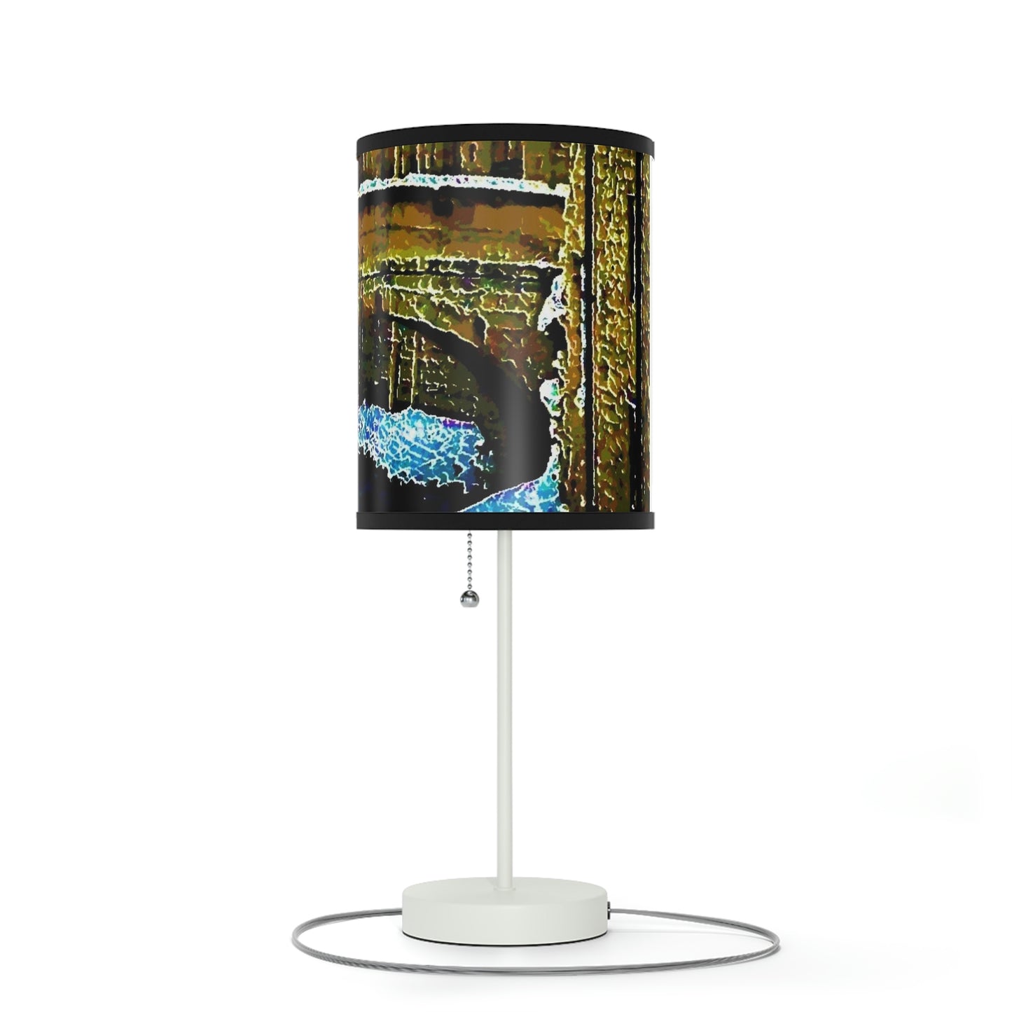 Lamp on a Stand, US|CA plug ... Walikng The Streets & Alleys ... 'Strolling The Canals ... '  ... Original Works  ...