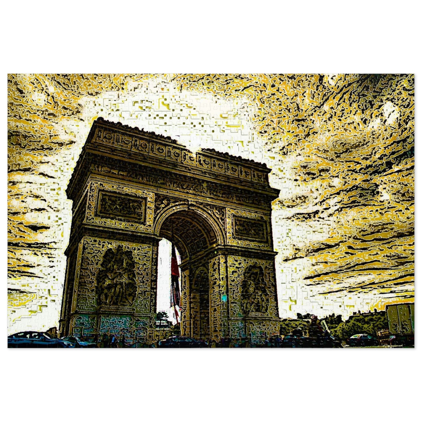 Jigsaw Puzzle (30, 110, 252, 500,1000-Piece) ...  L'Arc de Triomphe ... 'Barbara Joan Bonnell-Holt Photo' ... Circa 1972 ... Oringinal Works ...