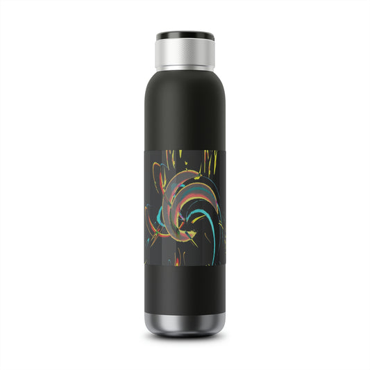Soundwave Copper Vacuum Audio Bottle 22oz ... "Waning Moon" ... Central Idaho ... October 2022 ... Rendering Time: 22 Hours ... Original Works ...