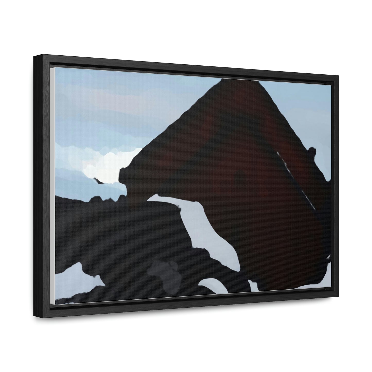 Gallery Canvas Wraps, Horizontal Frame ... After An Intense Snow Storm ... 'Digging Out' ... A Vehicle & Cabin "In The Mountains" ... March 2023 ... Original Works ...