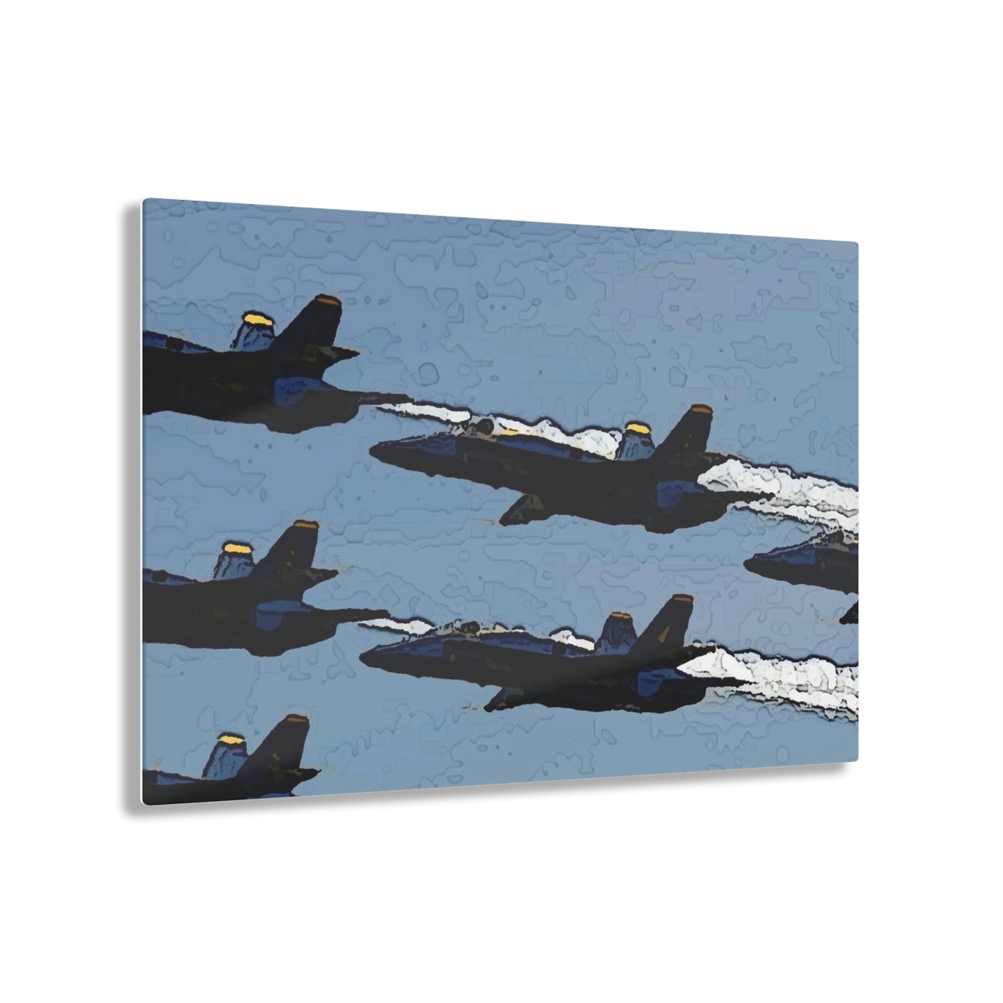 Acrylic Prints ... Seattle Seafair ..."Blue Angels Run Over Lake Washington" ... Circa Mid 1980's ... Dr FJ Holt ... Original Works ...