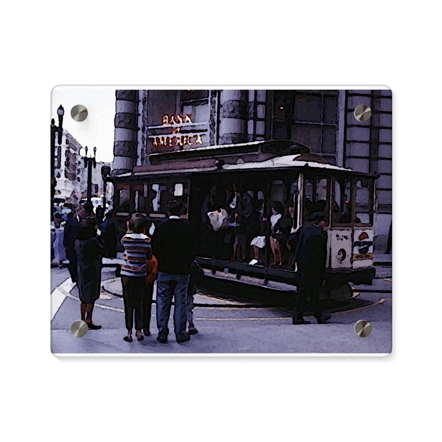 Acrylic Wall Art Panels ... San Francisco ... 'Rice-A-Roni-A-San Francisco Treat' ... "A Cable Car Classic" ... Family Archives: 1973 ... Original Works ...