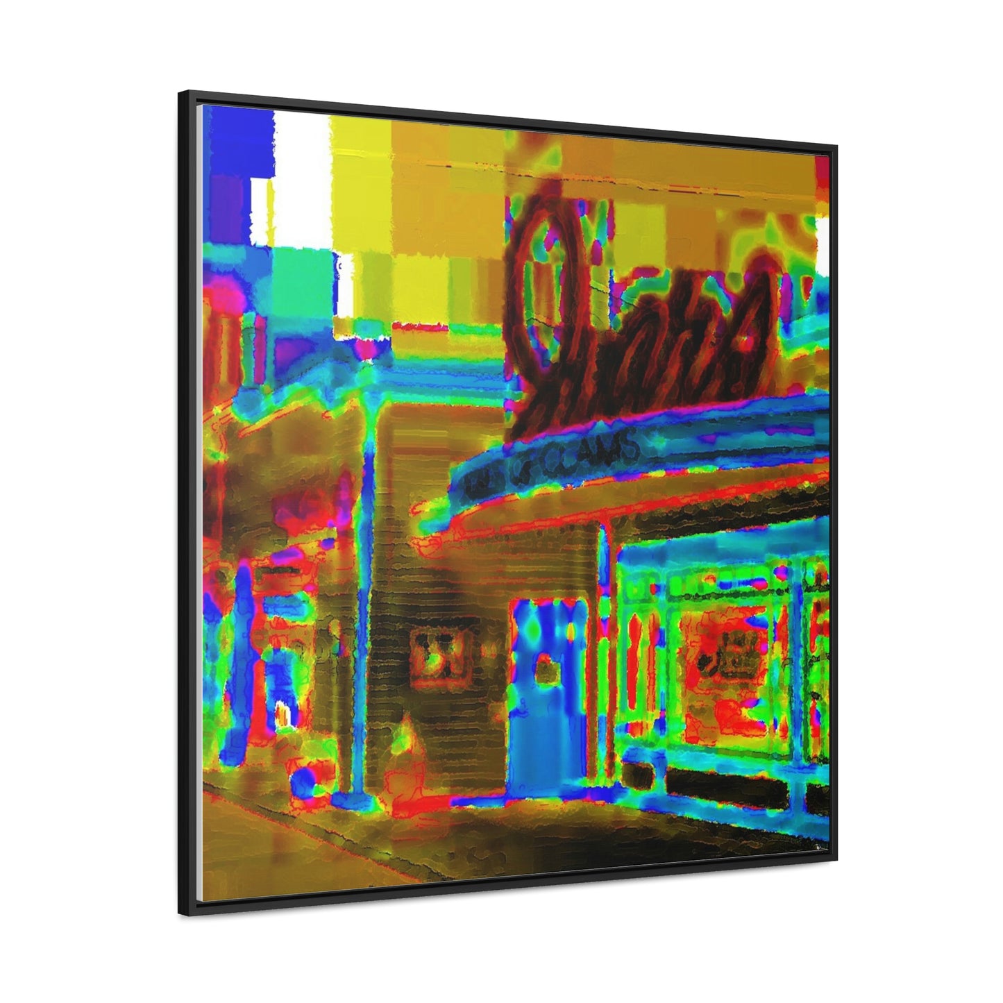 Gallery Canvas Wraps, Square Frame ...  In-A-Hurry & Stressed? ... Remember: Keep "Clam" ... Clam_Happy ...  'Ivars: Seattle Waterfront' ... Personal Archives ... Original Works ...
