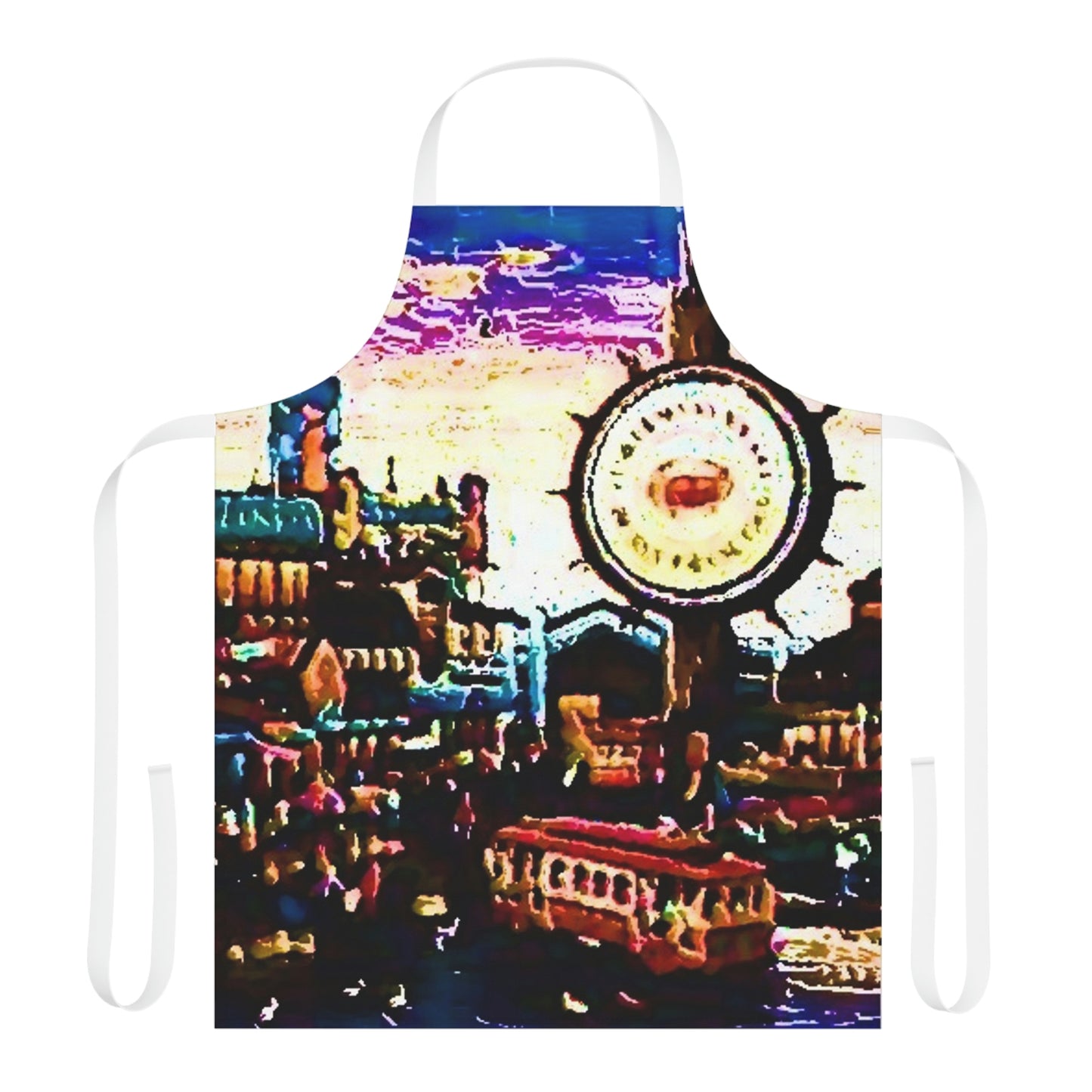 Apron (AOP) ...  "No.9 Fishermen's Grotto - Fishermen's Wharf, SF, California" ... Family Archives: 1970's ... Original Works ...