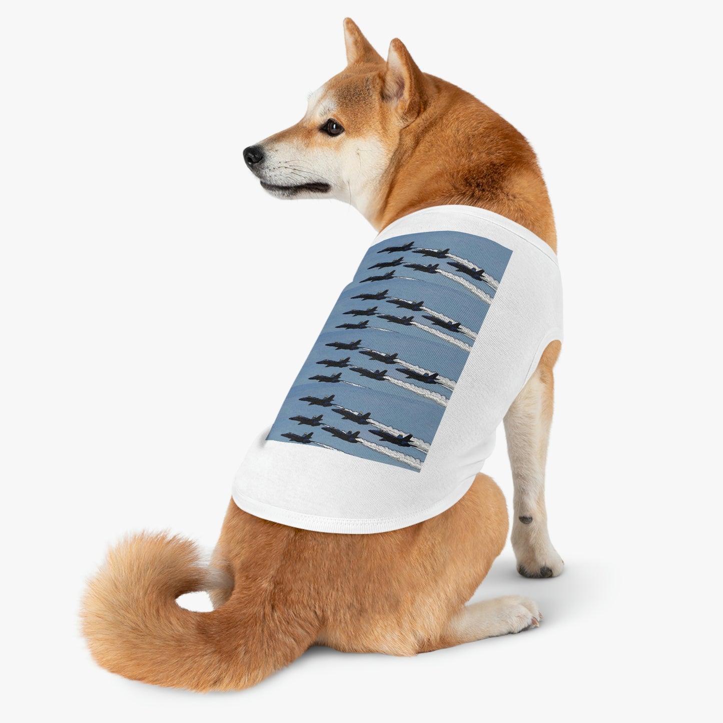 Pet Tank Top ... Seattle Seafair ..."Blue Angels Run Over Lake Washington" ... Circa Mid 1980's ... Dr FJ Holt ... Original Works ...