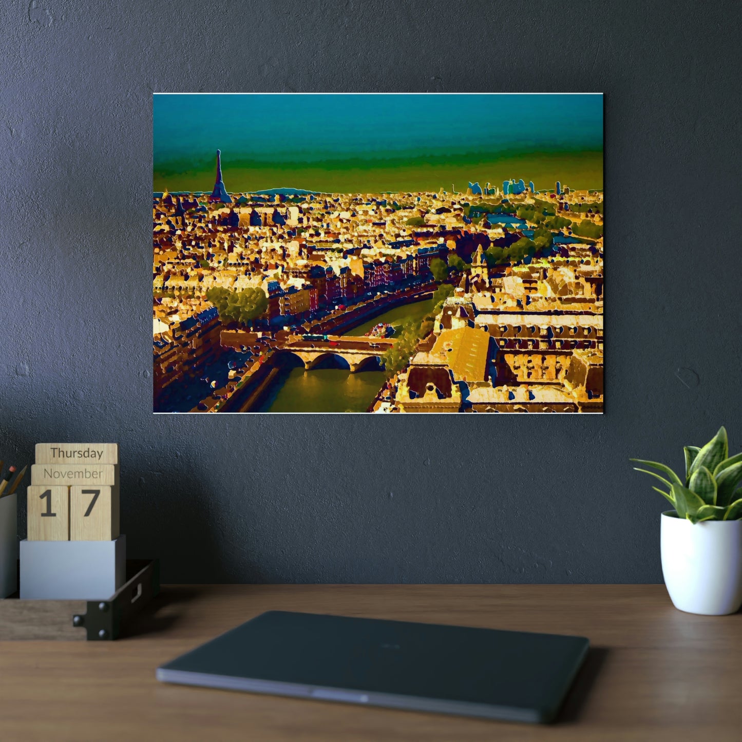 Aluminum Composite Panels ... "Allons Y A La Paris!"... A View Of 'The River Seine & Le Tour Eiffel_2' ... Family Archives ... Original Works ...