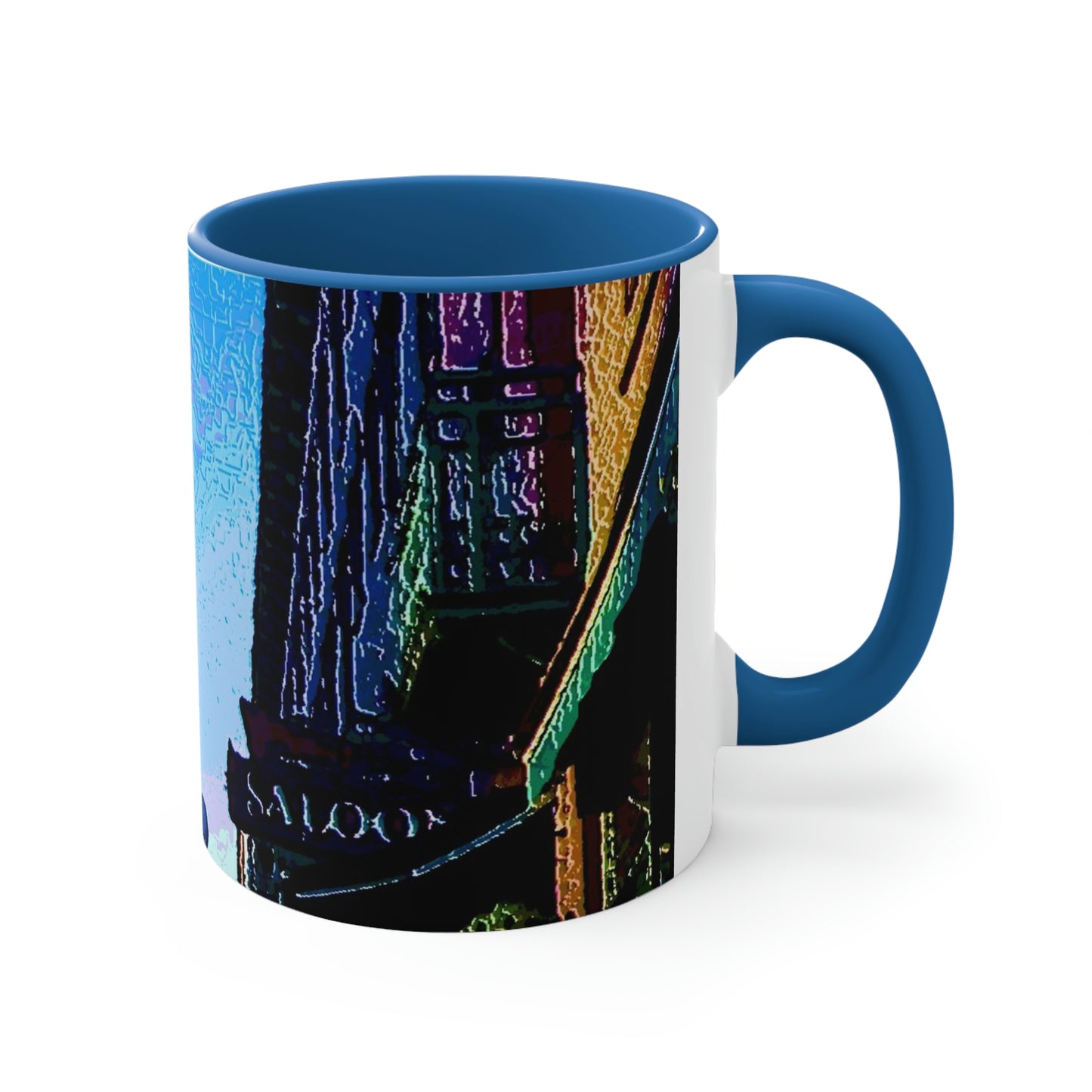 Accent Coffee Mug, 11oz ...  Pioneer Square & Smith Tower ... 'That World Famous View' ... Colleague Supplied Photo ... Original Works ...