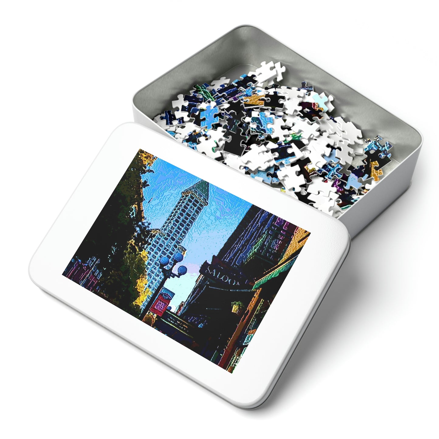 Jigsaw Puzzle (30, 110, 252, 500,1000-Piece) ...  Pioneer Square & Smith Tower ... 'That World Famous View' ... Colleague Supplied Photo ... Original Works ...