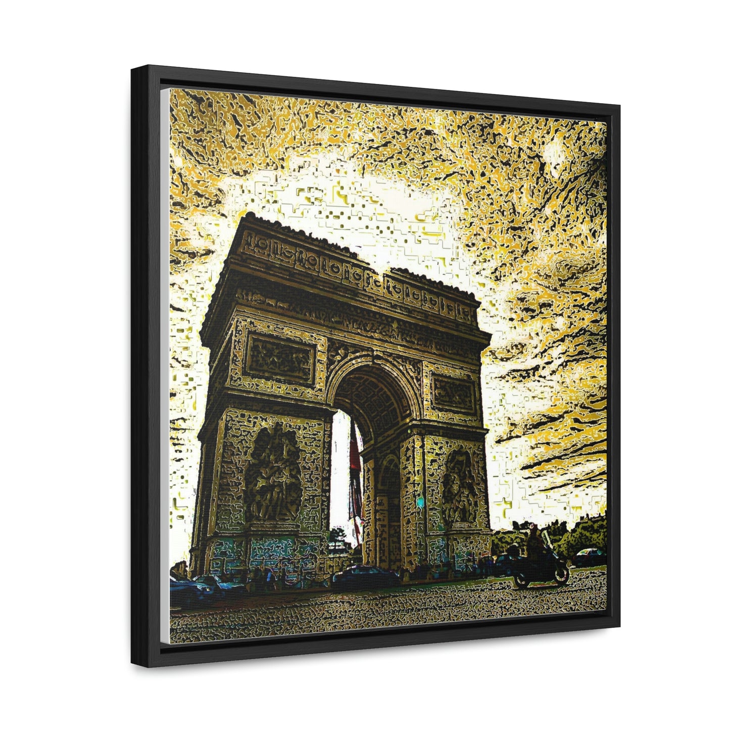 Gallery Canvas Wraps, Square Frame ...  L'Arc de Triomphe ... 'Barbara Joan Bonnell-Holt Photo' ... Circa 1972 ... Oringinal Works ...