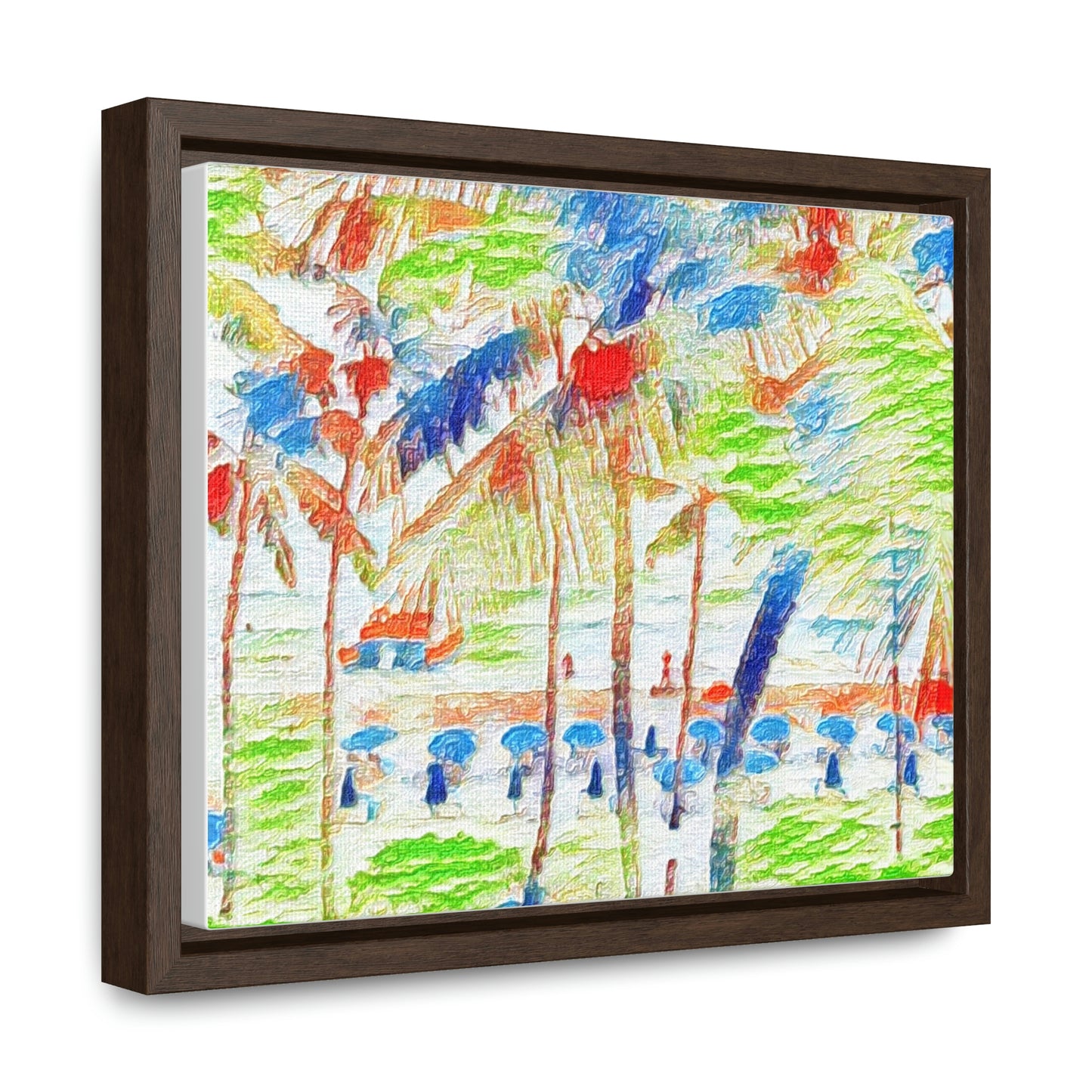 Gallery Canvas Wraps, Horizontal Frame ... "The Royal Hawai'ian: Waikiki Beach_Beach" ... Honolulu, HI ... Ocotber 2014 (Halloween) ... Original Works ...