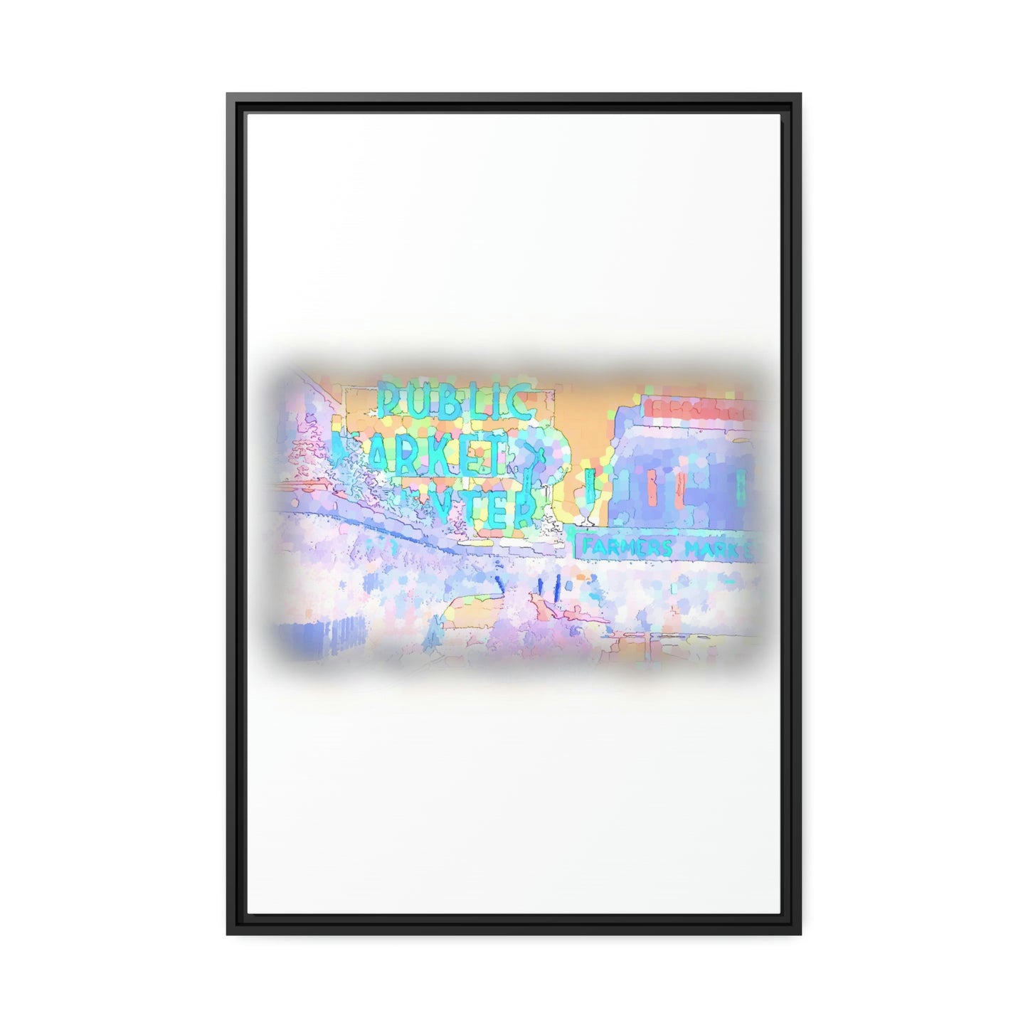 Matte Canvas, Black Frame ... PPM: Pike Place Market ... Original Work ... Winter 2022 ...