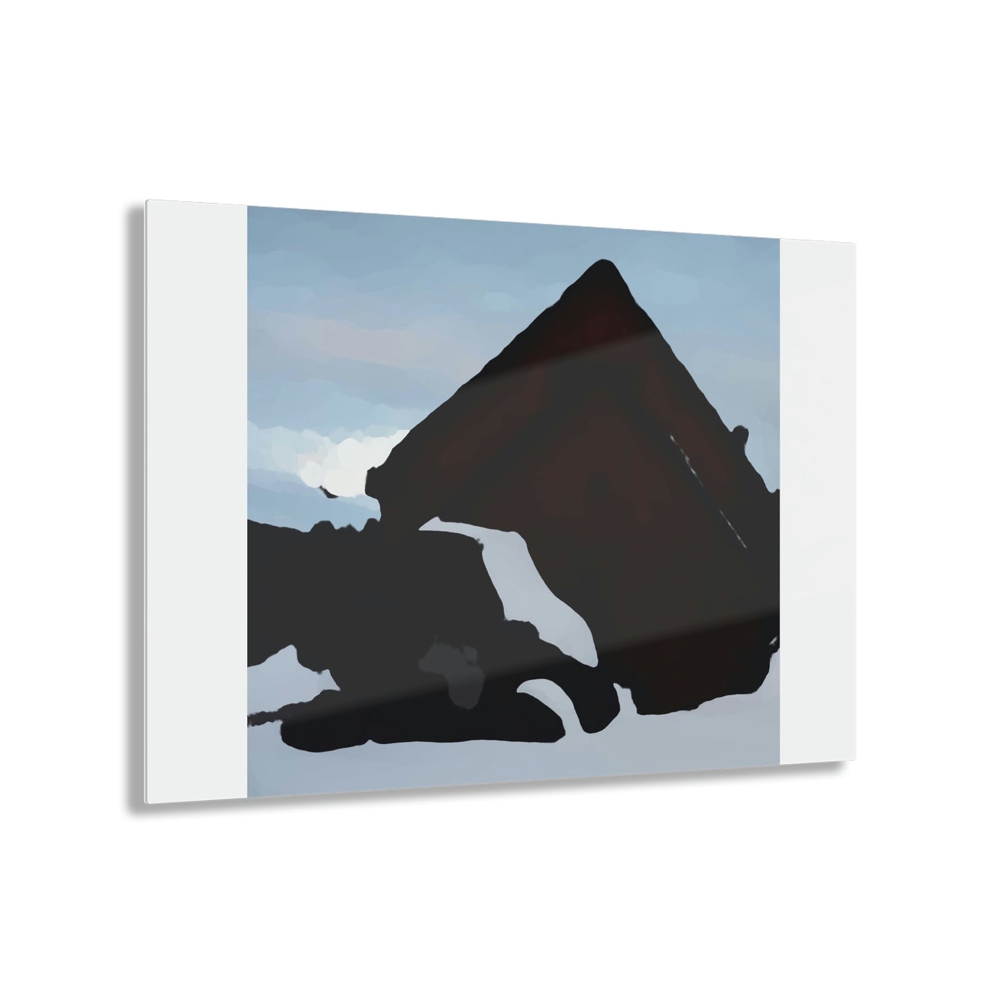Acrylic Prints ... After An Intense Snow Storm ... 'Digging Out' ... A Vehicle & Cabin "In The Mountains" ... March 2023 ... Original Works ...