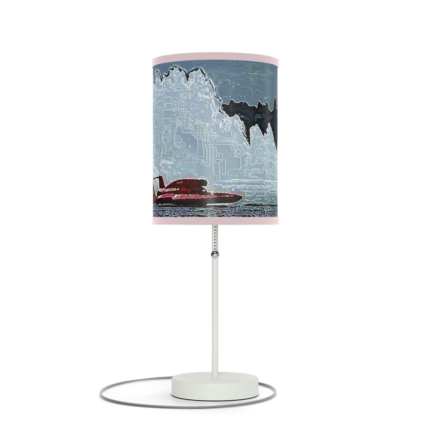 Lamp on a Stand, US|CA plug ... Seattle Columbia Cup On Lake Washington ... "Dave Wilcox Heads For The Win" ... Associate Gift-Photo ... Original Works ...