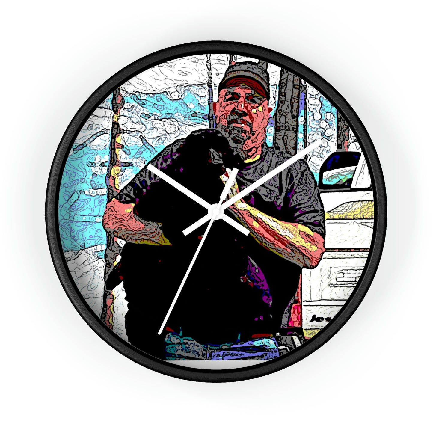 Wall clock ...  When She Was Young ... "Todd & Jett" ... California Point Locale: June 2022, Central Idaho ... Original Works