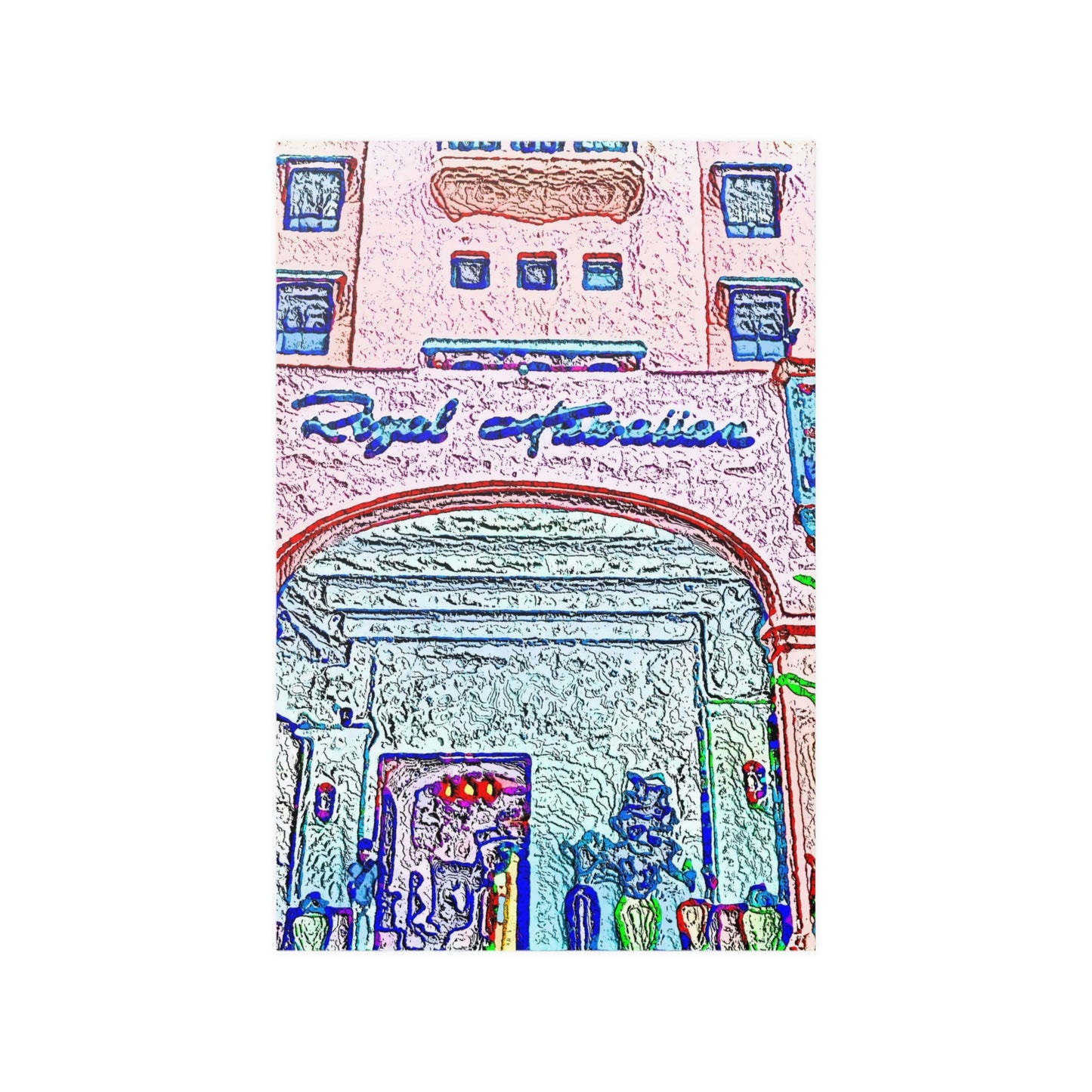 Satin Posters (210gsm) ... "La Grande Entree" At: 'The Pink Palace' ... The Royal Hawai'ian ... Honolulu, HI ... '27Oct2014' ... Original Works ...