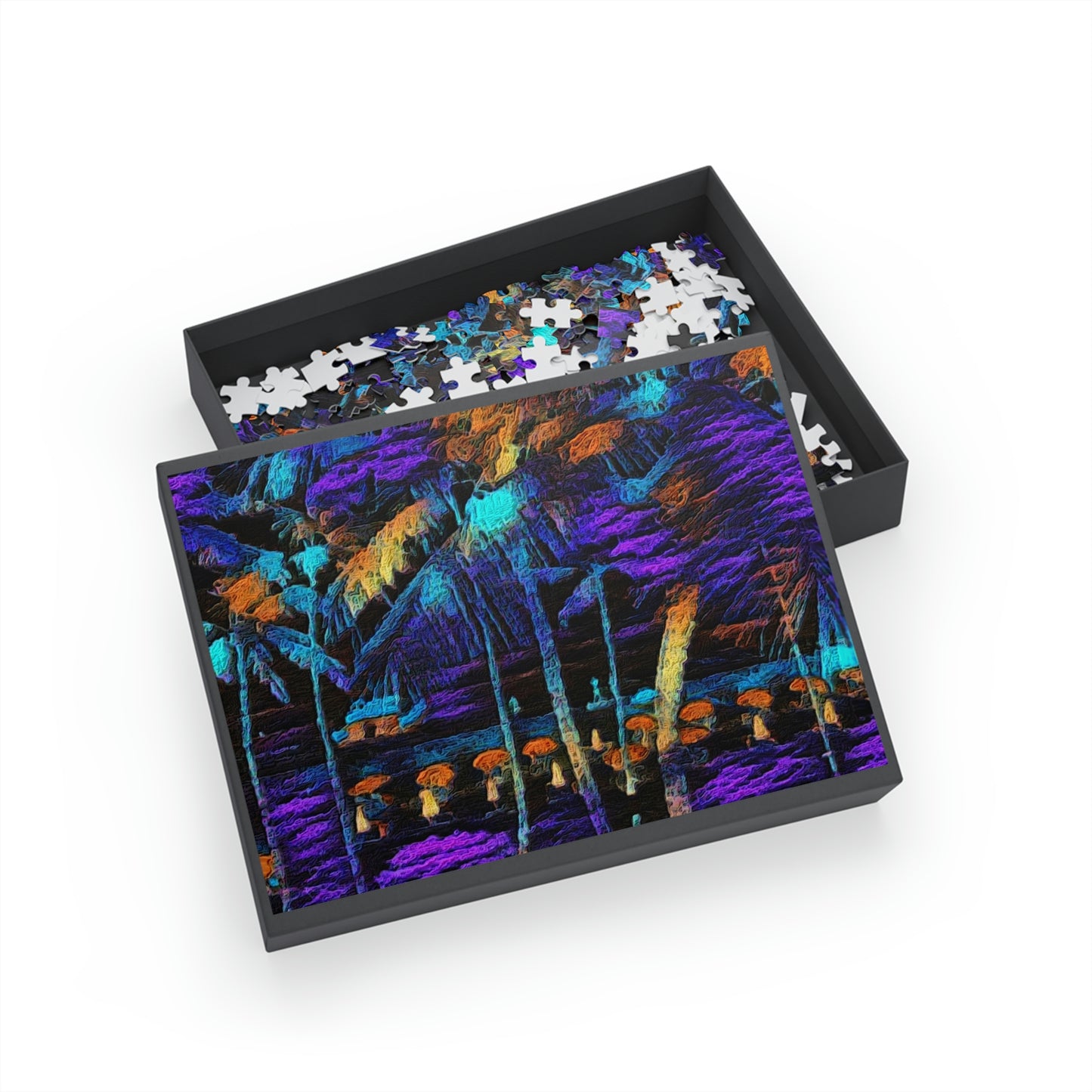 Puzzle (96, 252, 500, 1000-Piece) ... "The Royal Hawai'ian: Waikiki Beach_Beach" ... Honolulu, HI ... Ocotber 2014 (Halloween) ... Original Works ...