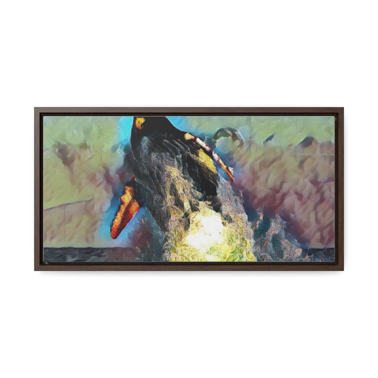 Gallery Canvas Wraps, Horizontal Frame ... An Extraordinary Humpback Breach ... 'With Explosive Energy' ... Family Archives (KPH) ... Circa: 21st Century. Maui, HI ... Original Works ...