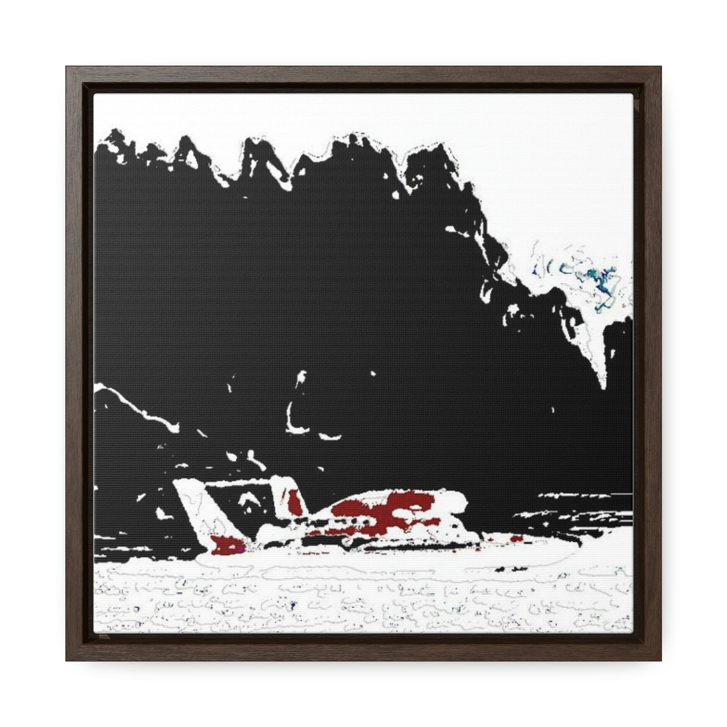 Gallery Canvas Wraps, Square Frame ...  Seattle Columbia Cup On Lake Washington ... "Dave Wilcox Heads For The Win" ... Associate Gift-Photo ... Original Works ...