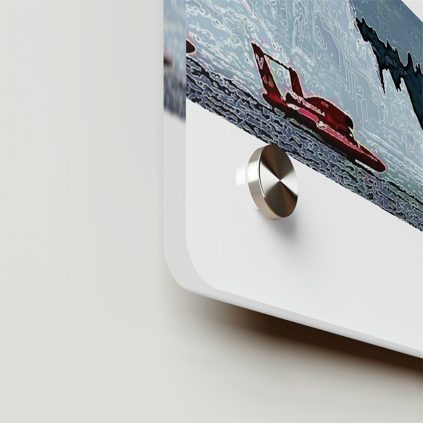 Acrylic Wall Art Panels ... Seattle Columbia Cup On Lake Washington ... "Dave Wilcox Heads For The Win" ... Associate Gift-Photo ... Original Works ...
