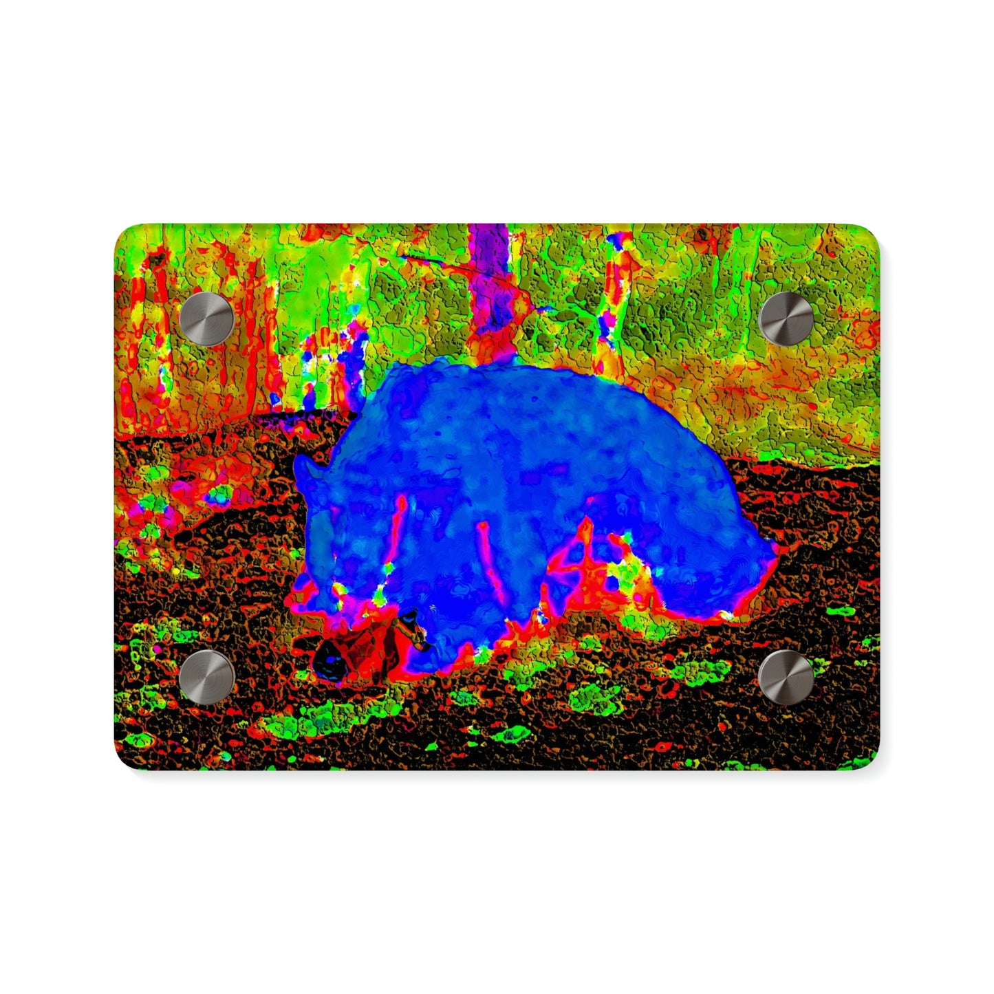 Acrylic Wall Art Panels ... RCY: "Rhett Creek Yogi ... '500 Lbs Of Autumn Season Hunger' ..."  ... September 2022 ... Central Idaho ... Original Works ...