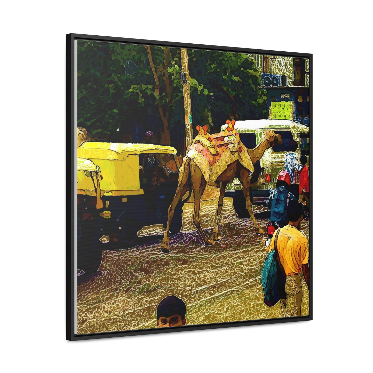 Gallery Canvas Wraps, Square Frame ... "Truckin'-Up-To-Buffalo ... 'Oops - Wrong Country' ... Truckin'-Up-To-New Delll -'E' ... " ... (Delhi, India) ... 5July2007. Original Works ...
