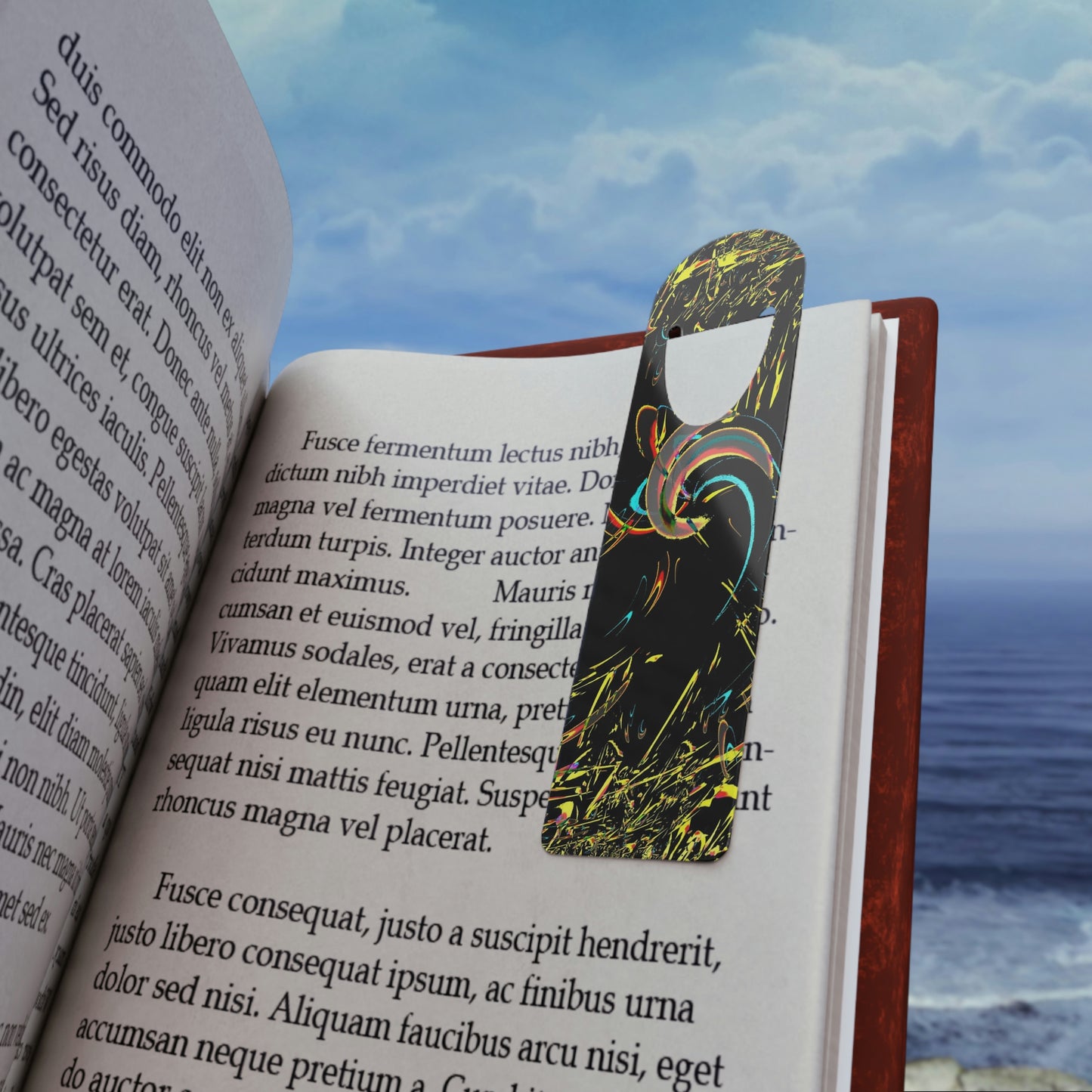 Bookmark ... "Waning Moon" ... Central Idaho ... October 2022 ... Rendering Time: 22 Hours ... Original Works ...