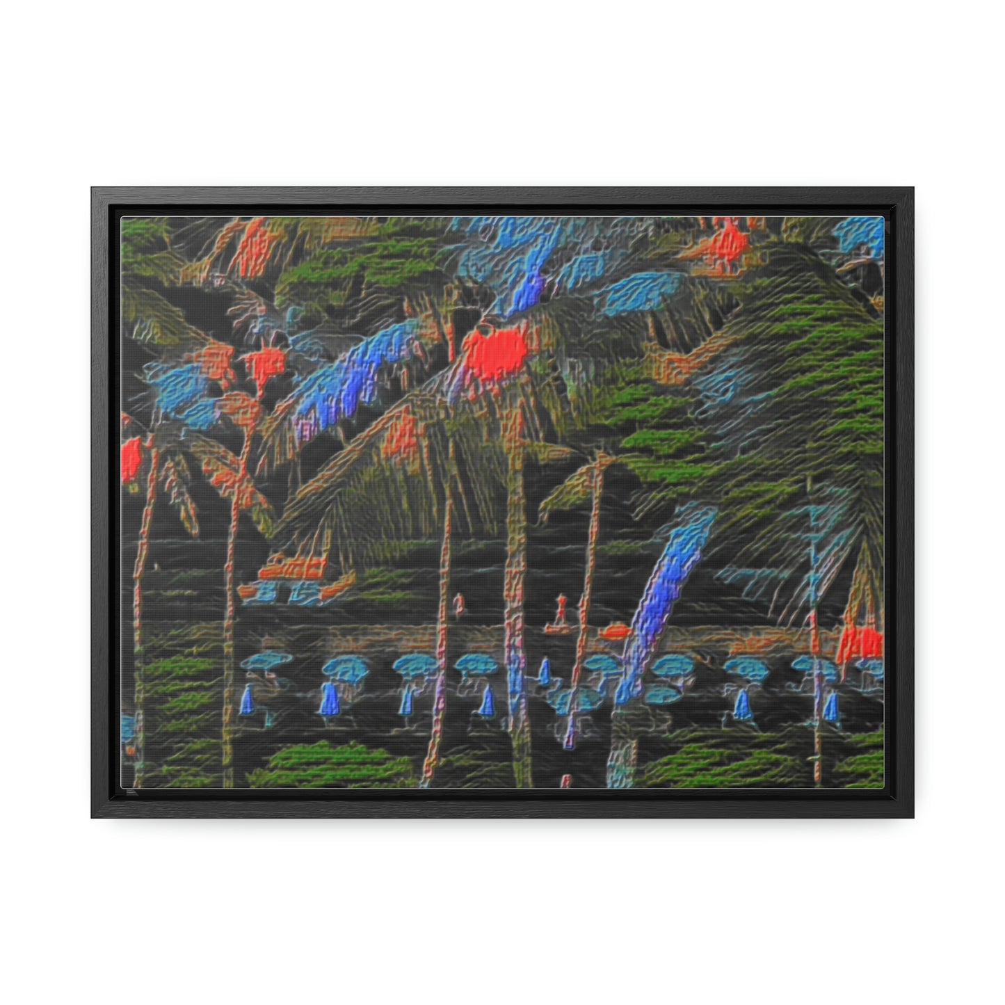 Gallery Canvas Wraps, Horizontal Frame ... "The Royal Hawai'ian: Waikiki Beach_Beach" ... Honolulu, HI ... Ocotber 2014 (Halloween) ... Original Works ...