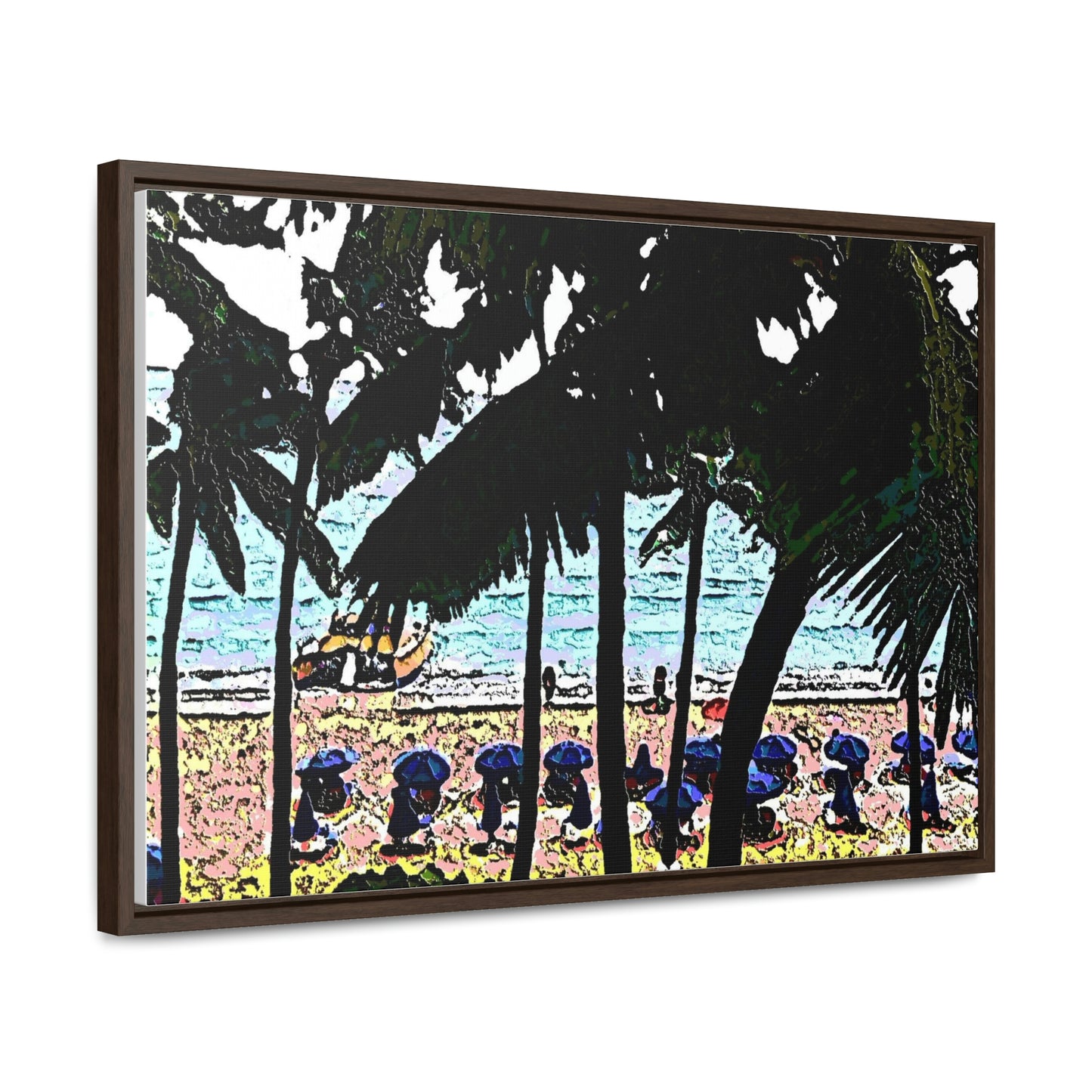 Gallery Canvas Wraps, Horizontal Frame ... "A Beautiful Beach Amongst The Palms" ... The Outrigger Waikiki, Honolulu, Oahu ... Original Works ...