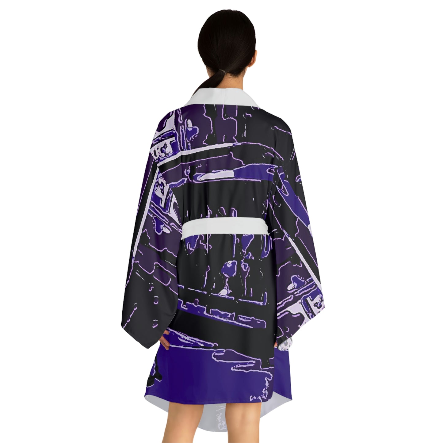Long Sleeve Kimono Robe ...  'Rice-A-Roni-A-San Francisco Treat' ... "A Cable Car Classic" ... Family Archives: 1973 ... Original Works ...