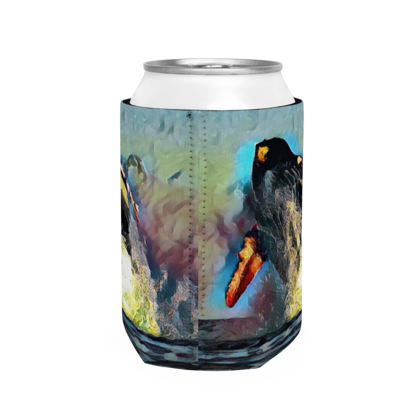 Can Cooler Sleeve ... An Extraordinary Humpback Breach ... 'With Explosive Energy' ... Family Archives (KPH) ... Circa: 21st Century. Maui, HI ... Original Works ...