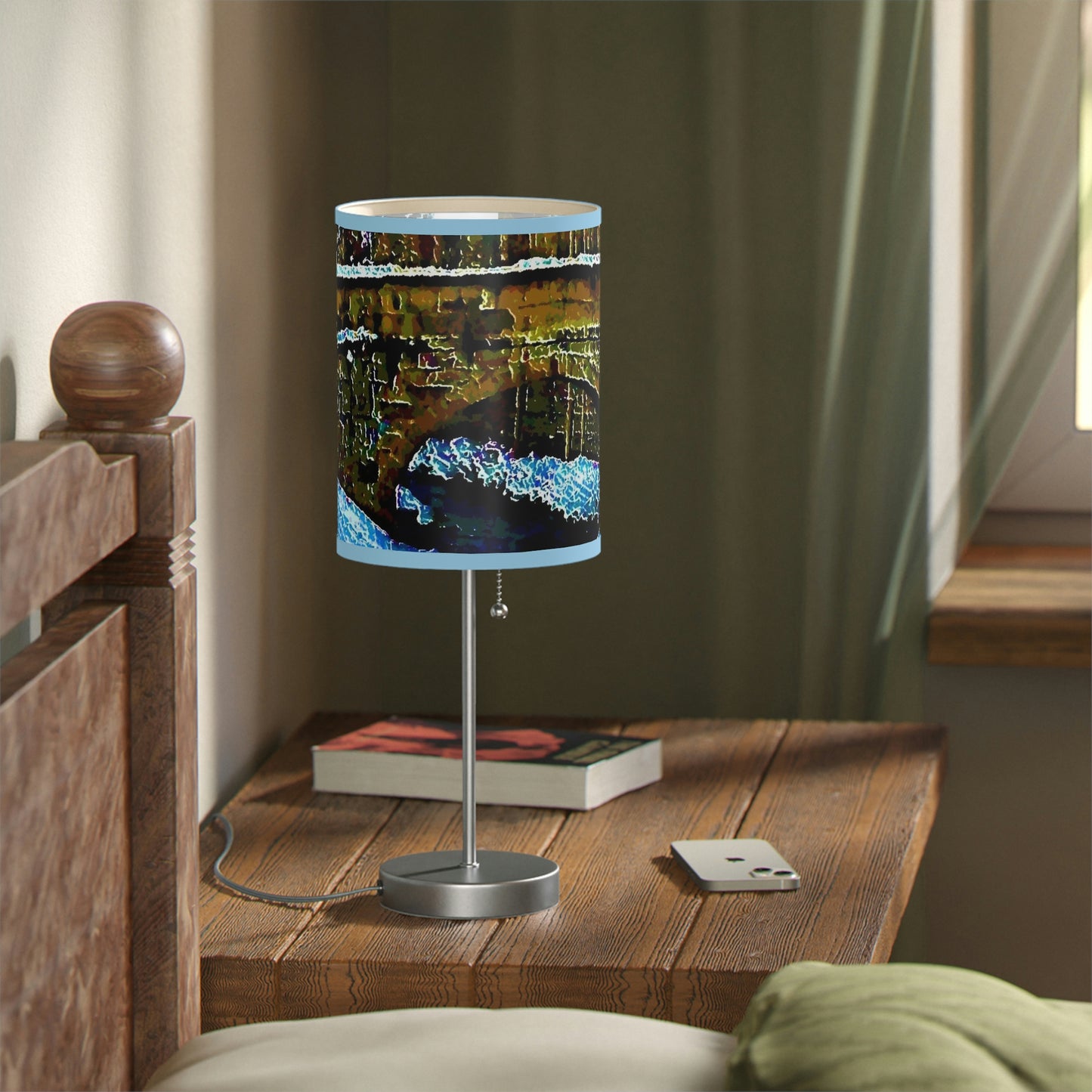 Lamp on a Stand, US|CA plug ... Walikng The Streets & Alleys ... 'Strolling The Canals ... '  ... Original Works  ...