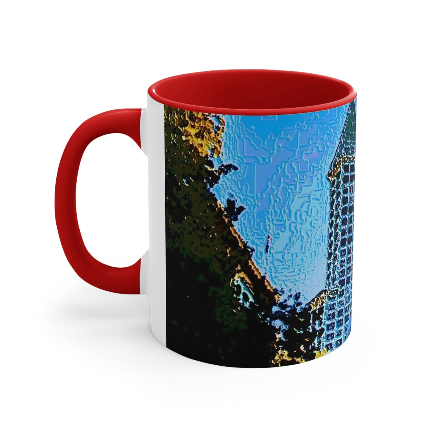 Accent Coffee Mug, 11oz ...  Pioneer Square & Smith Tower ... 'That World Famous View' ... Colleague Supplied Photo ... Original Works ...