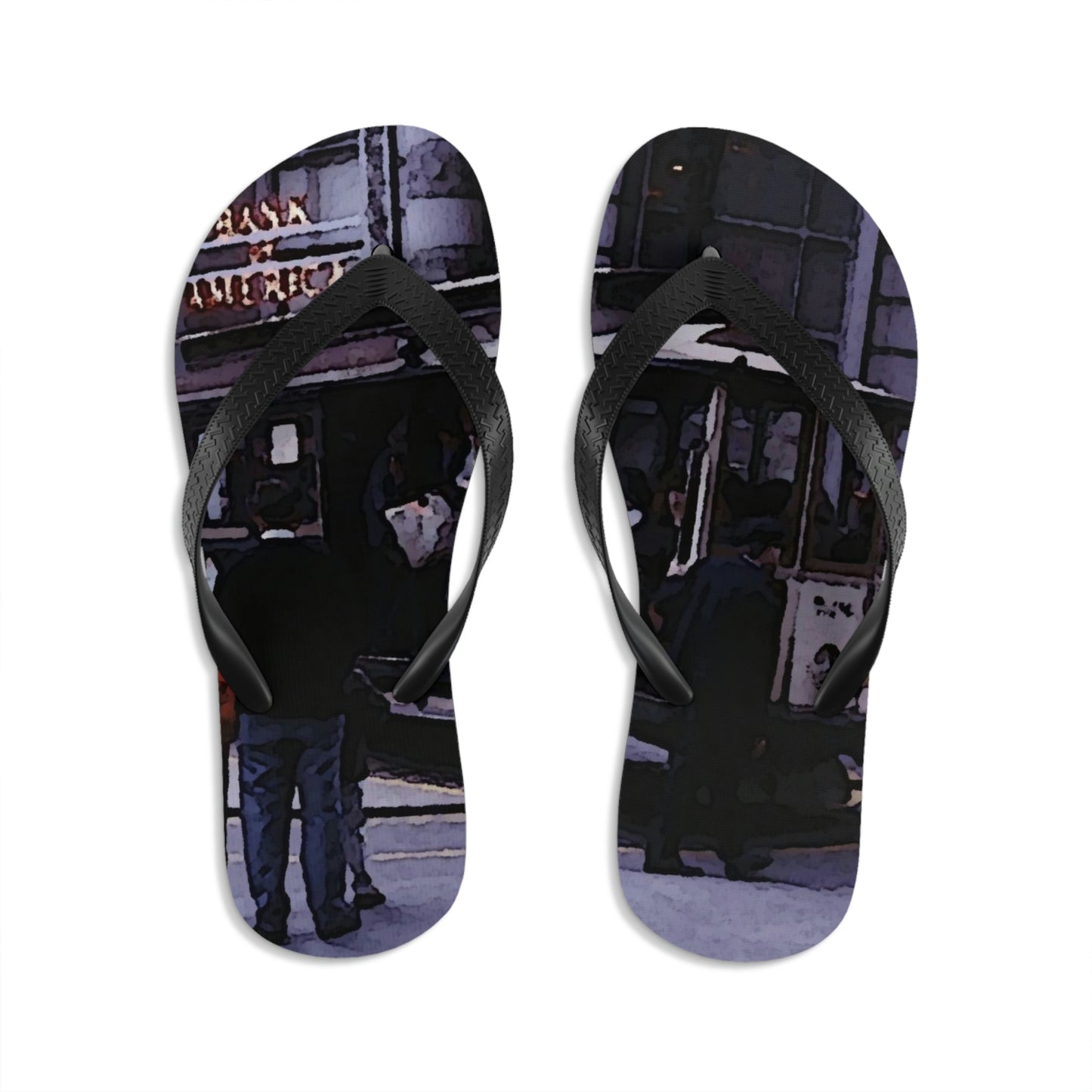 Unisex Flip-Flops ... San Francisco ... 'Rice-A-Roni-A-San Francisco Treat' ... "A Cable Car Classic" ... Family Archives: 1973 ... Original Works ...