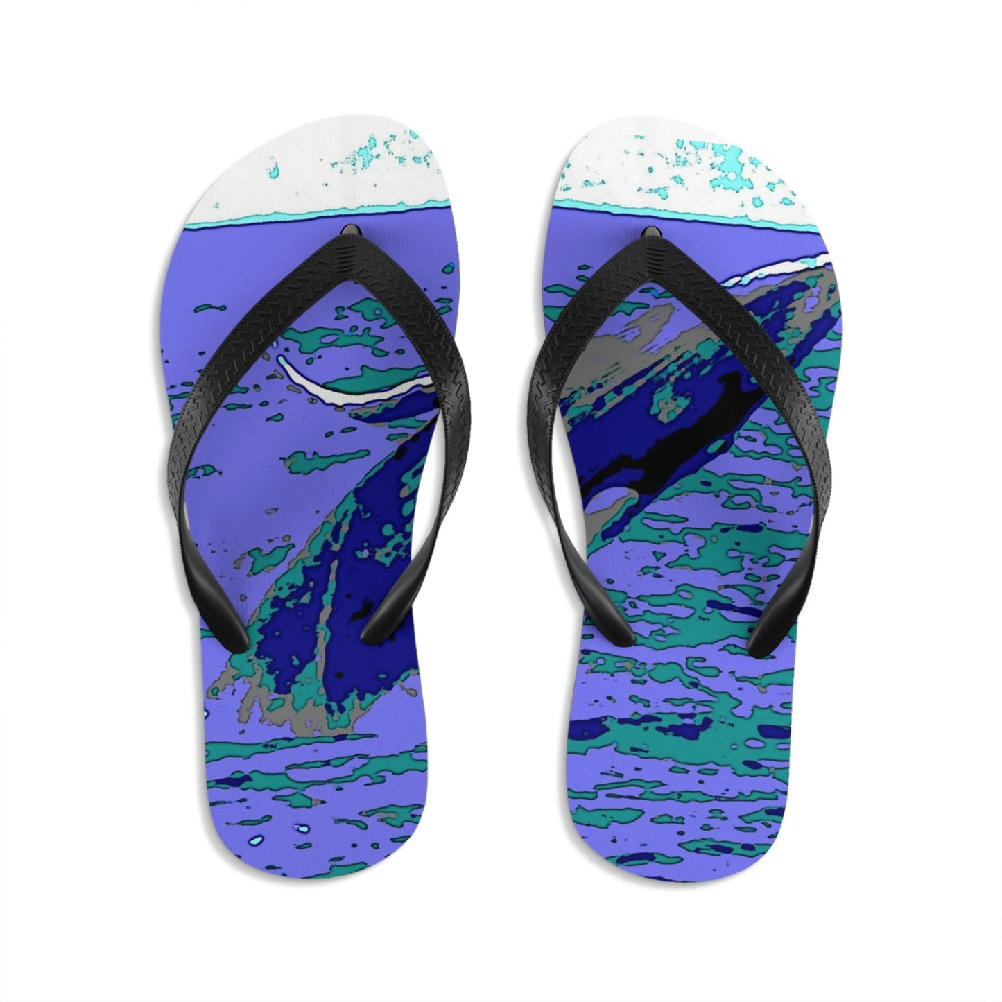 Unisex Flip-Flops ... Baby Humpback Breaching ... Maui, HI: April 2022 ... "Family Archives: KPH" ... Original Works ...